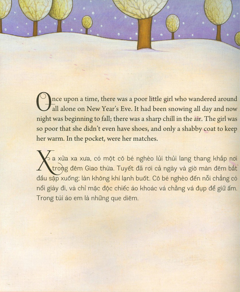 truyện cổ kinh điển thế giới với bản dịch mới - cô bé bán diêm - the little matchstick girl (2022) - Ảnh 3
