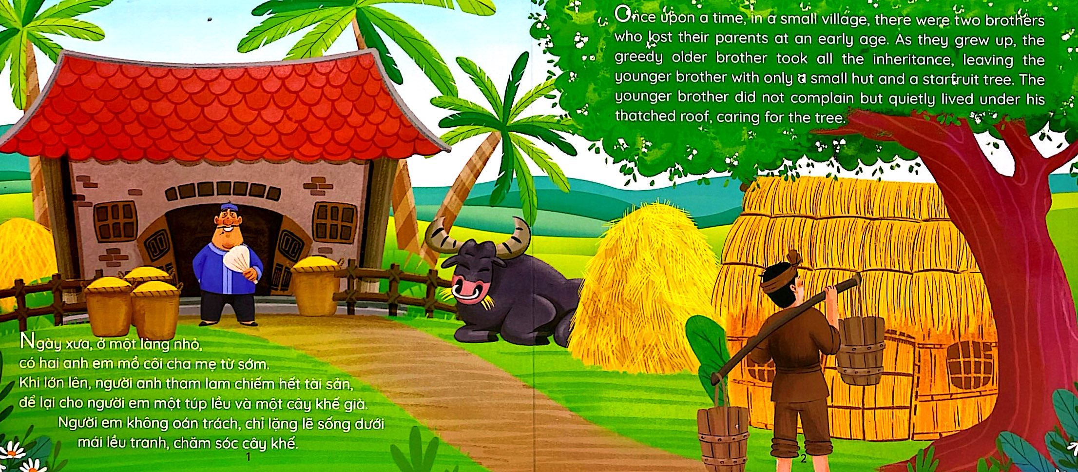 Truyện Cổ Tích AR - Sự Tích Ăn Khế Trả Vàng - The Legend Of The Starfruit Tree - Bìa Cứng - Ảnh 3