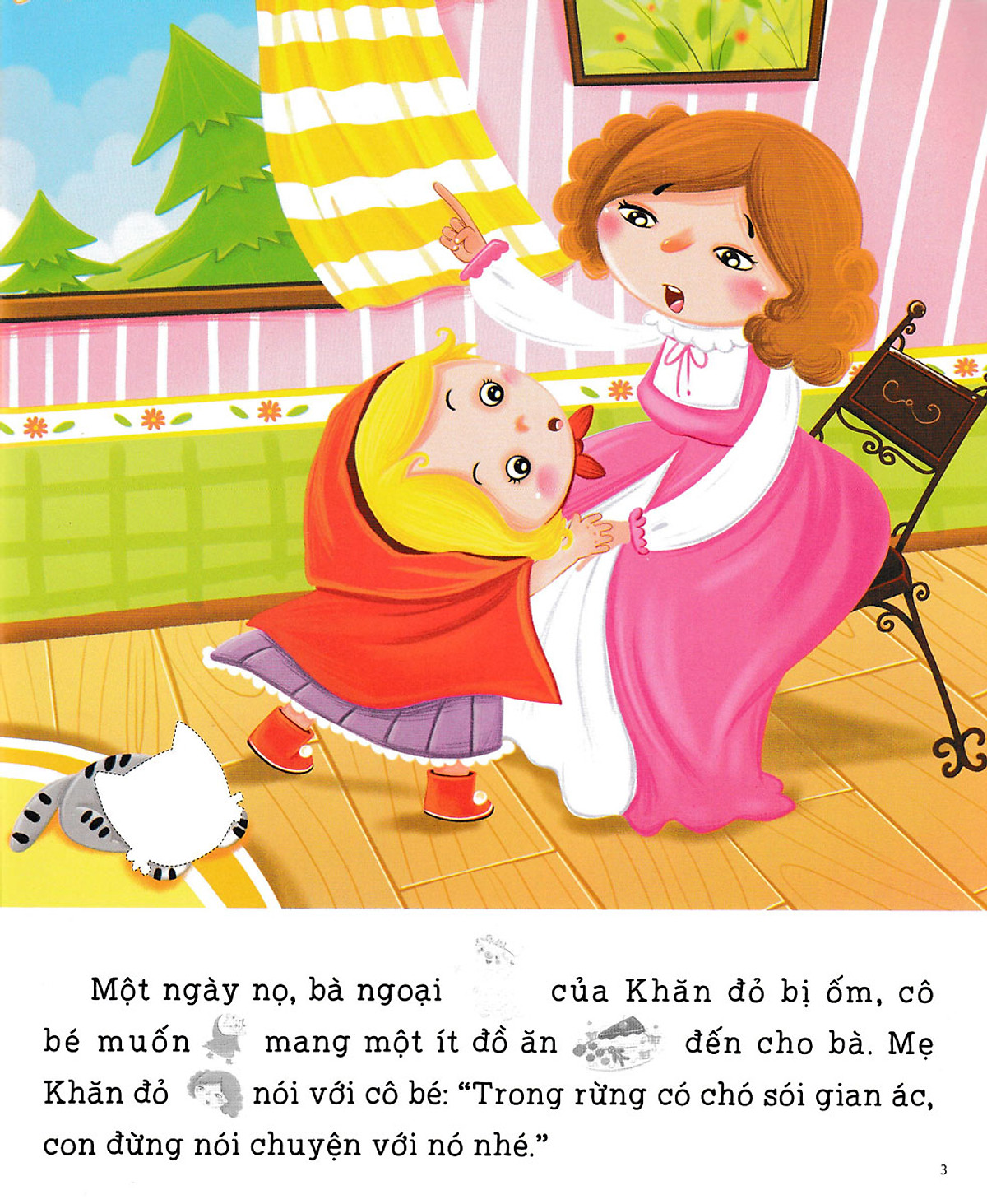 truyện cổ tích kinh điển - cô bé quàng khăn đỏ (stickers) - Ảnh 4