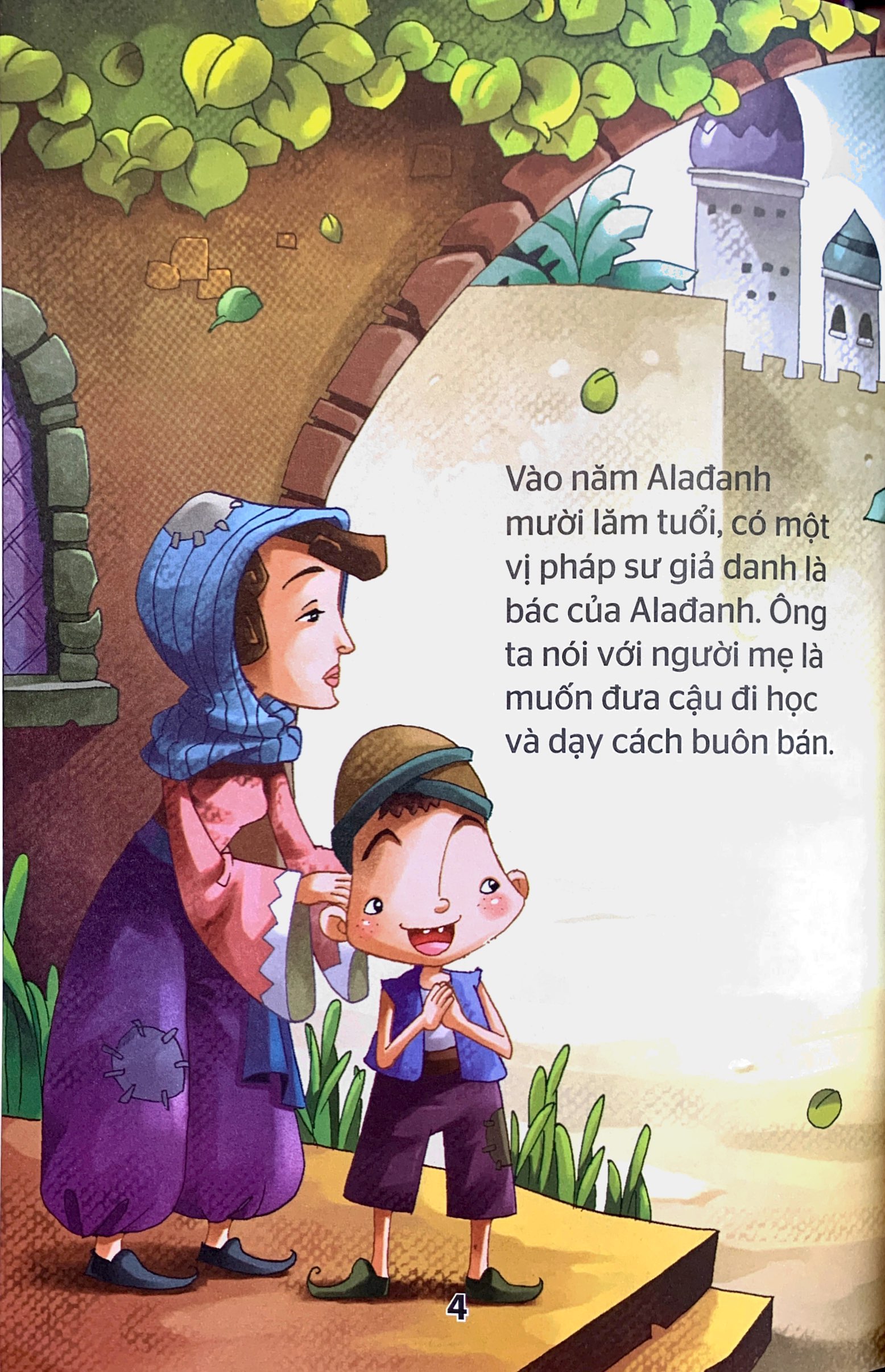 truyện cổ tích kinh điển thế giới hay nhất - alađanh và cây đèn thân - Ảnh 5