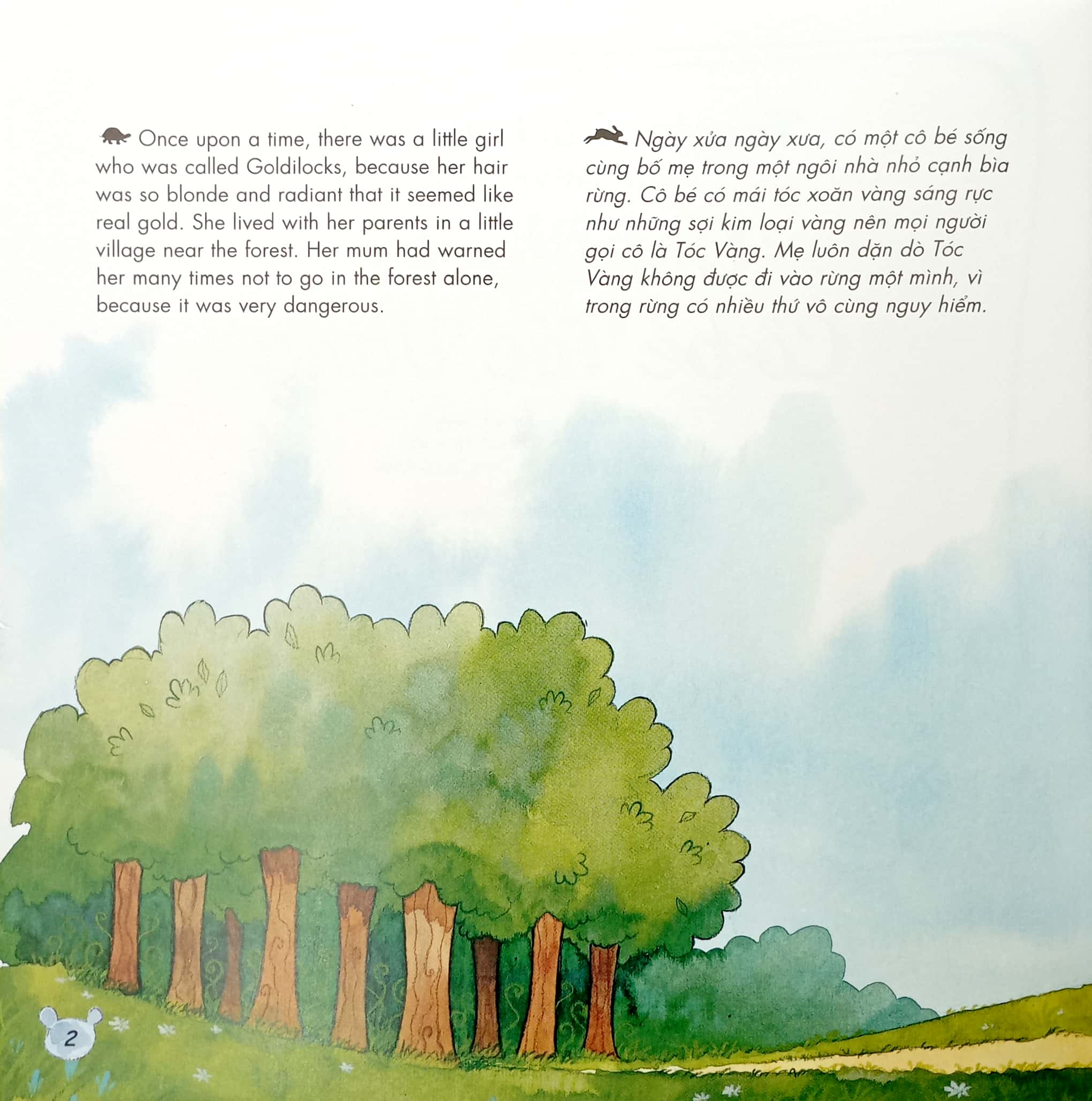 truyện cổ tích nổi tiếng (song ngữ việt anh) - goldilocks - cô bé tóc vàng (tái bản 2023) - Ảnh 3