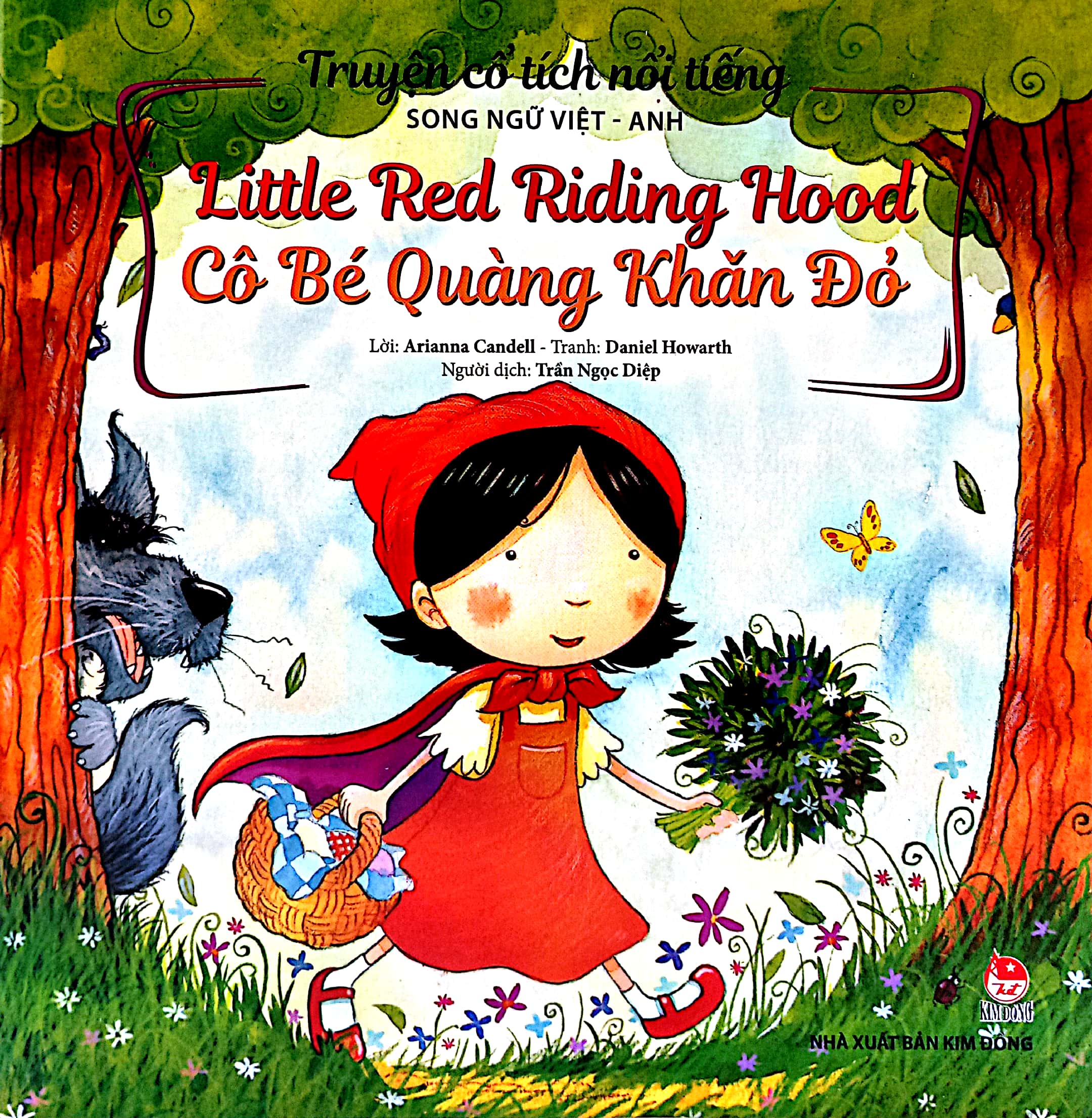 truyện cổ tích nổi tiếng (song ngữ việt anh) - little red riding hood - cô bé quàng khăn đỏ (tái bản 2023) - Ảnh 2