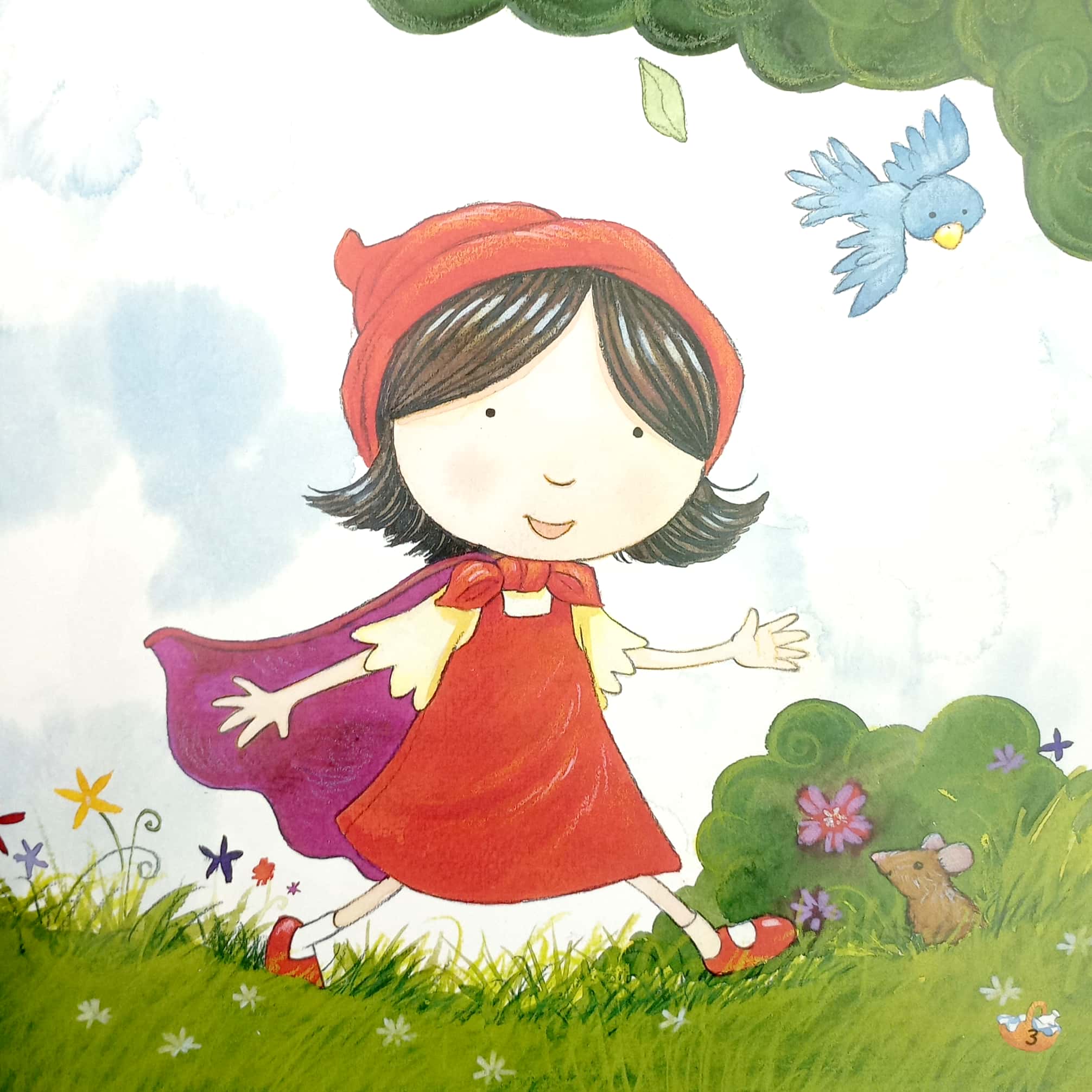 truyện cổ tích nổi tiếng (song ngữ việt anh) - little red riding hood - cô bé quàng khăn đỏ (tái bản 2023) - Ảnh 4