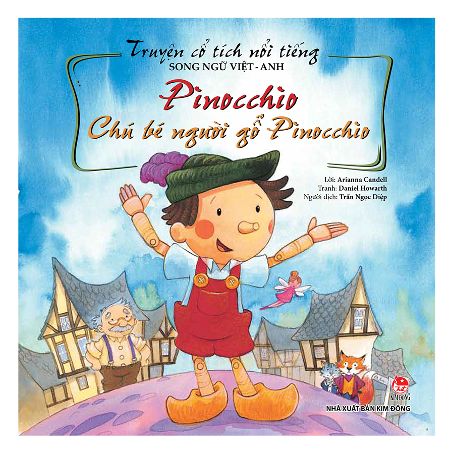 truyện cổ tích nổi tiếng (song ngữ việt anh) - pinocchio - chú bé người gỗ pinocchio (tái bản 2019) - Ảnh 2