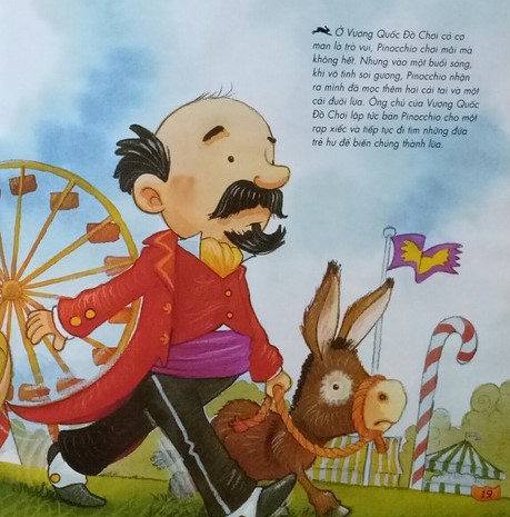 truyện cổ tích nổi tiếng (song ngữ việt anh) - pinocchio - chú bé người gỗ pinocchio (tái bản 2019) - Ảnh 6