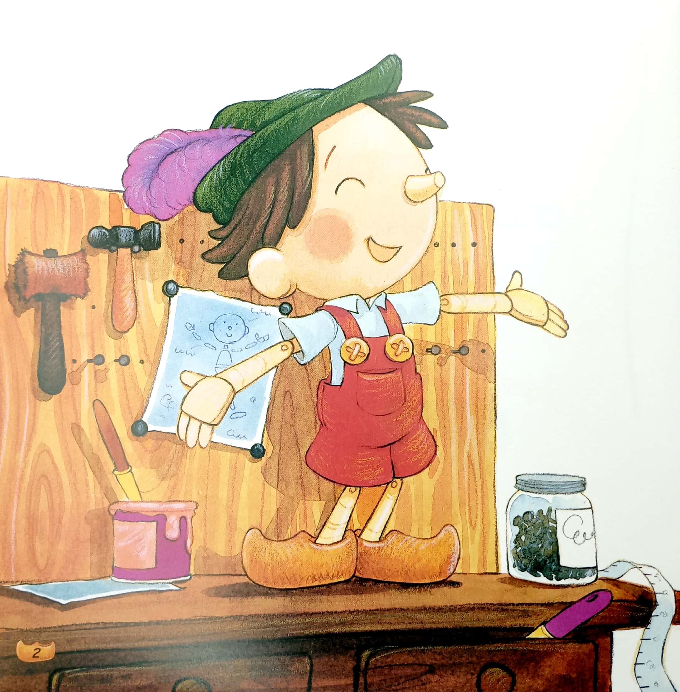 truyện cổ tích nổi tiếng (song ngữ việt anh) - pinocchio - chú bé người gỗ pinocchio (tái bản 2023) - Ảnh 3