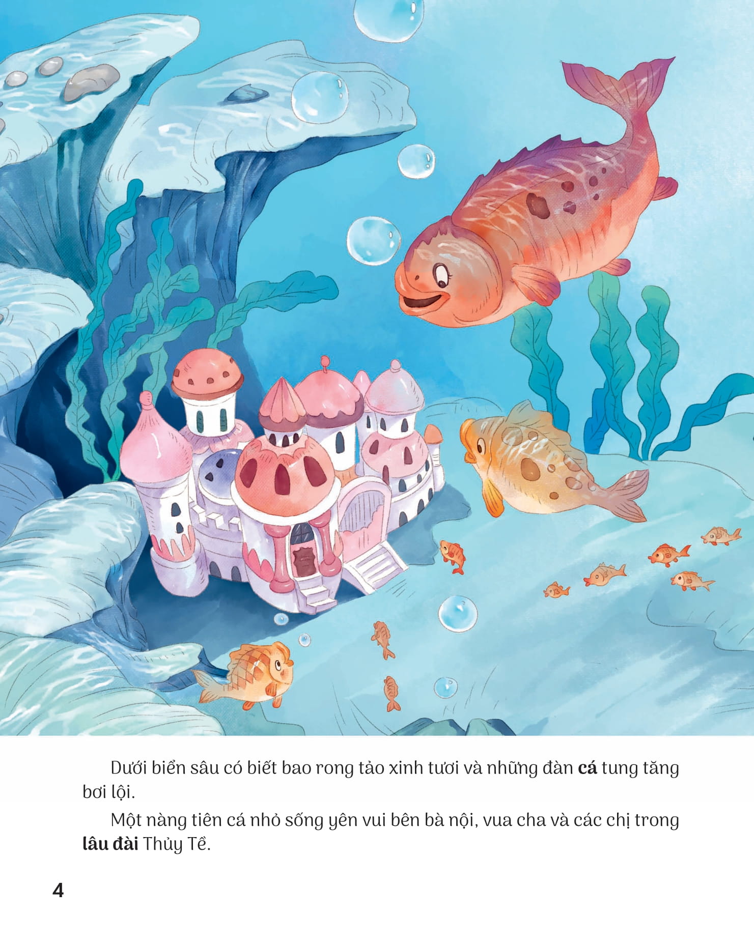 truyện cổ tích nổi tiếng (song ngữ việt anh) - the little mermaid - nàng tiên cá - Ảnh 4