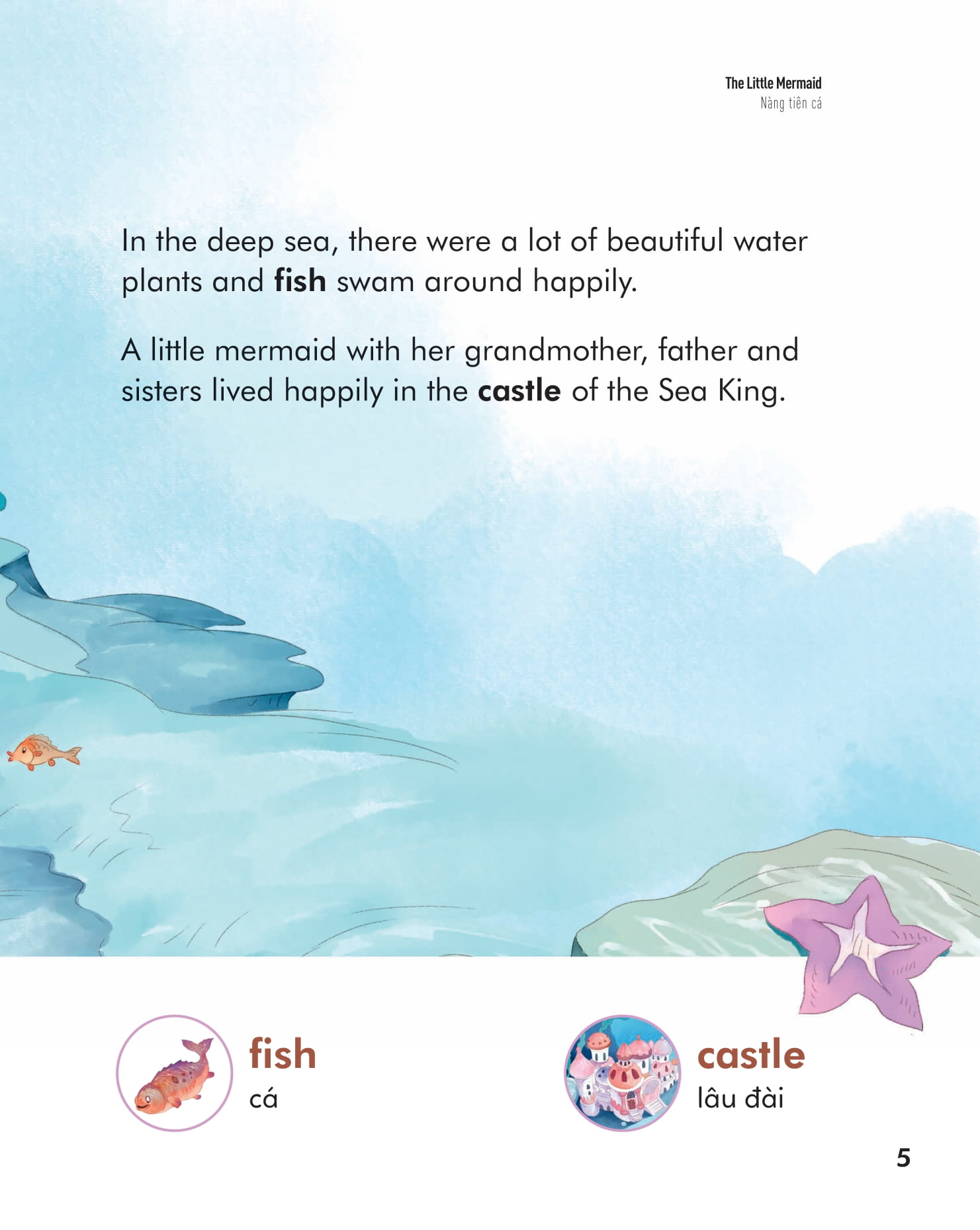 truyện cổ tích nổi tiếng (song ngữ việt anh) - the little mermaid - nàng tiên cá - Ảnh 5