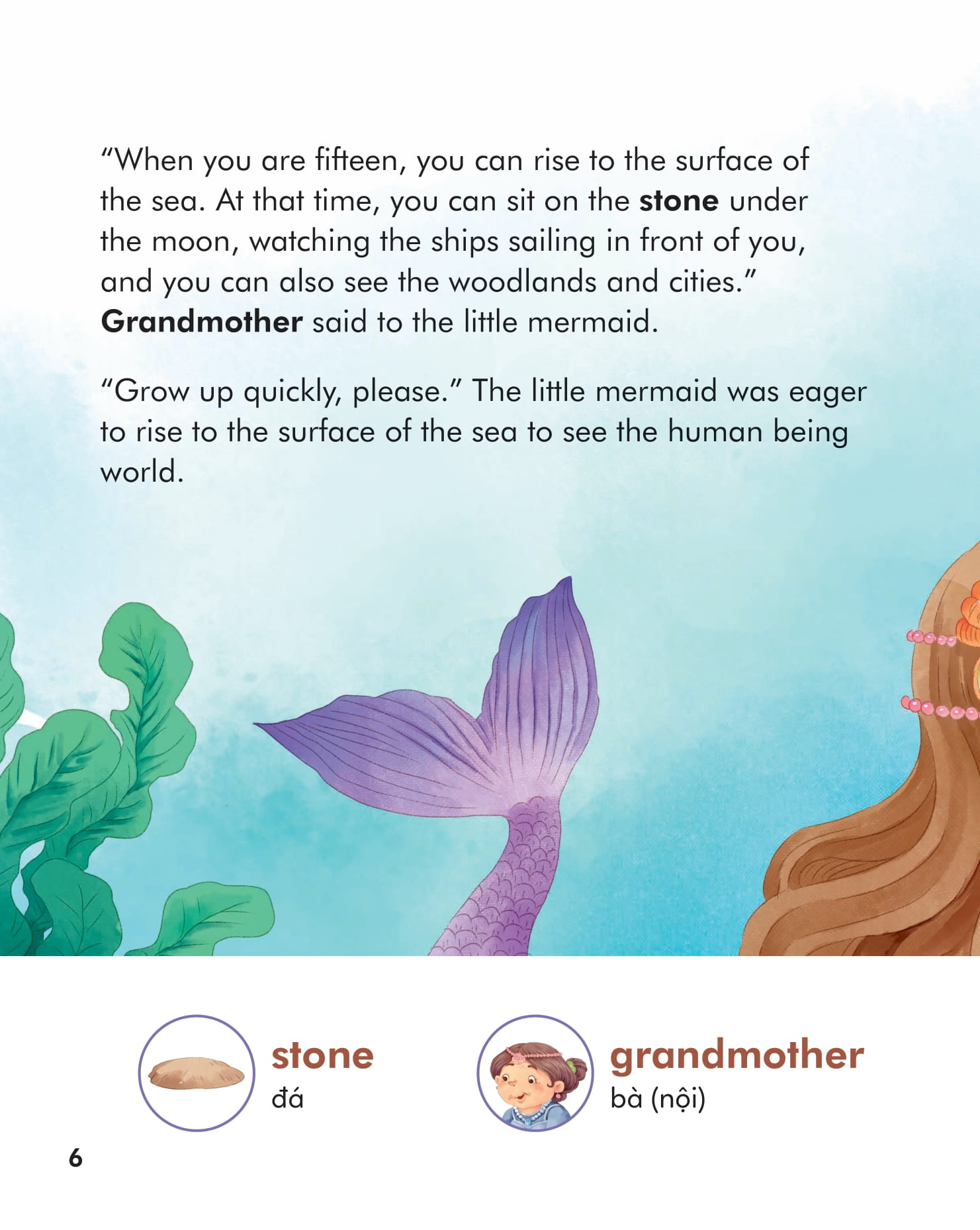 truyện cổ tích nổi tiếng (song ngữ việt anh) - the little mermaid - nàng tiên cá - Ảnh 6