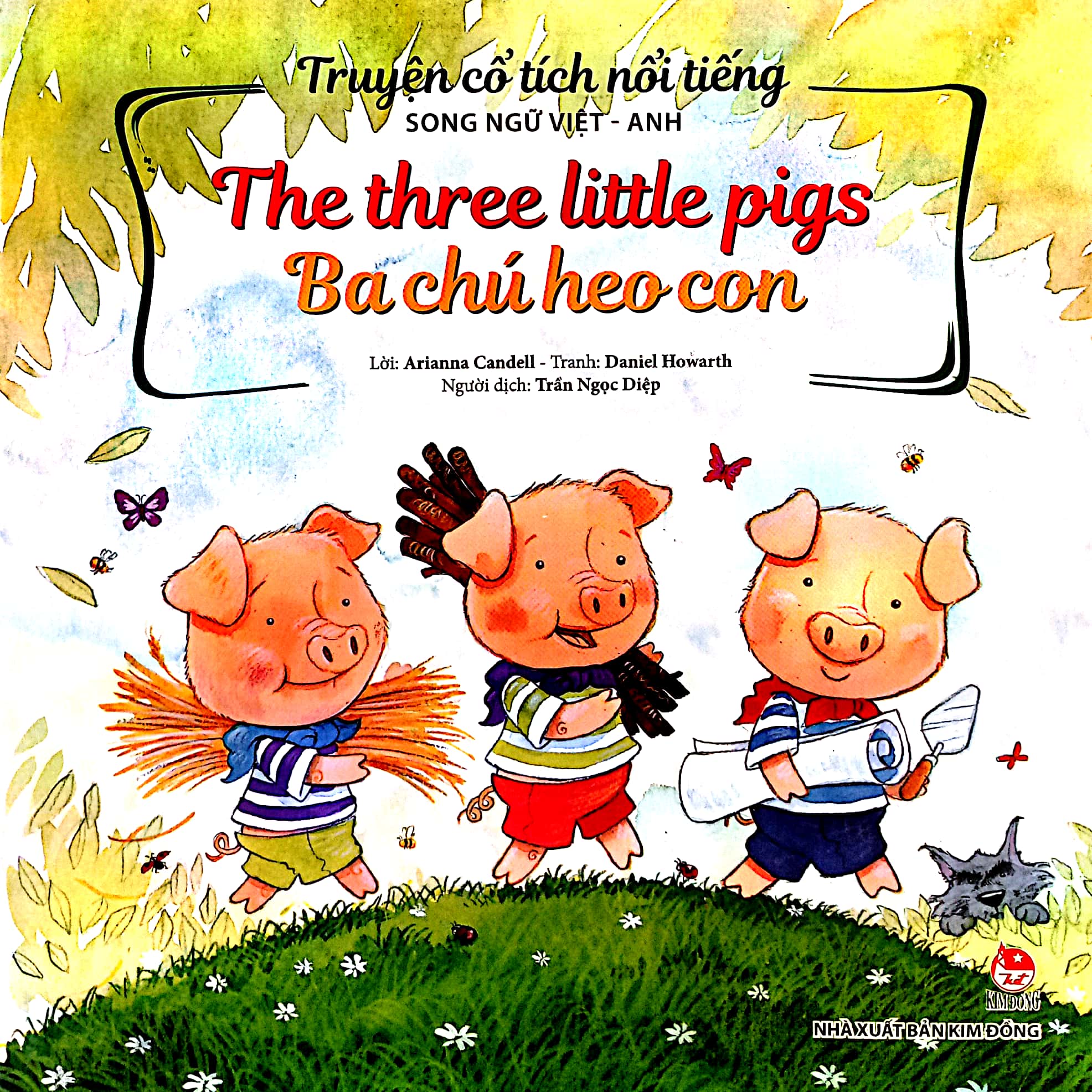 truyện cổ tích nổi tiếng (song ngữ việt anh) - the three little pigs - ba chú heo con (tái bản 2023) - Ảnh 2