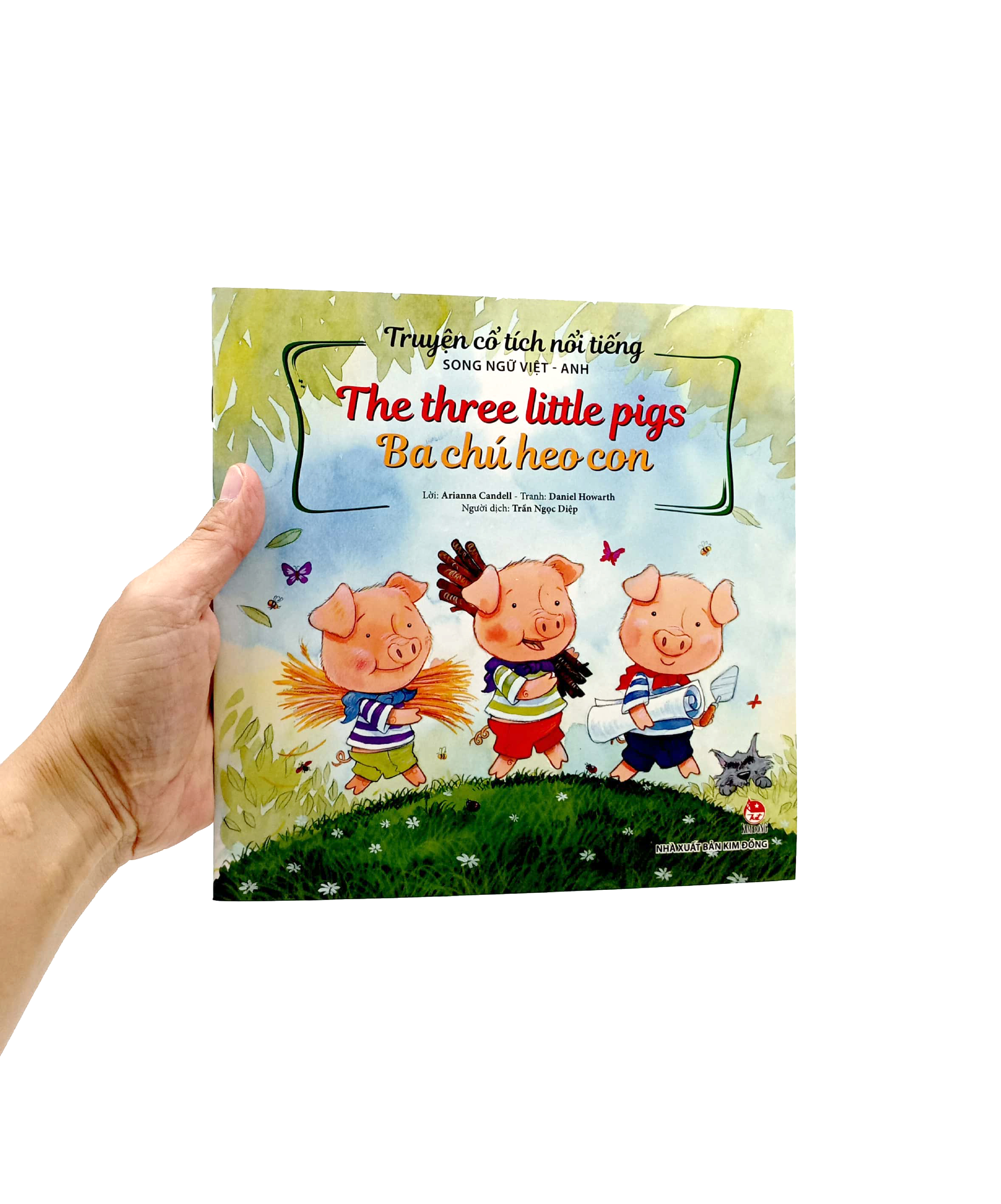 truyện cổ tích nổi tiếng (song ngữ việt anh) - the three little pigs - ba chú heo con (tái bản 2023) - Ảnh 7