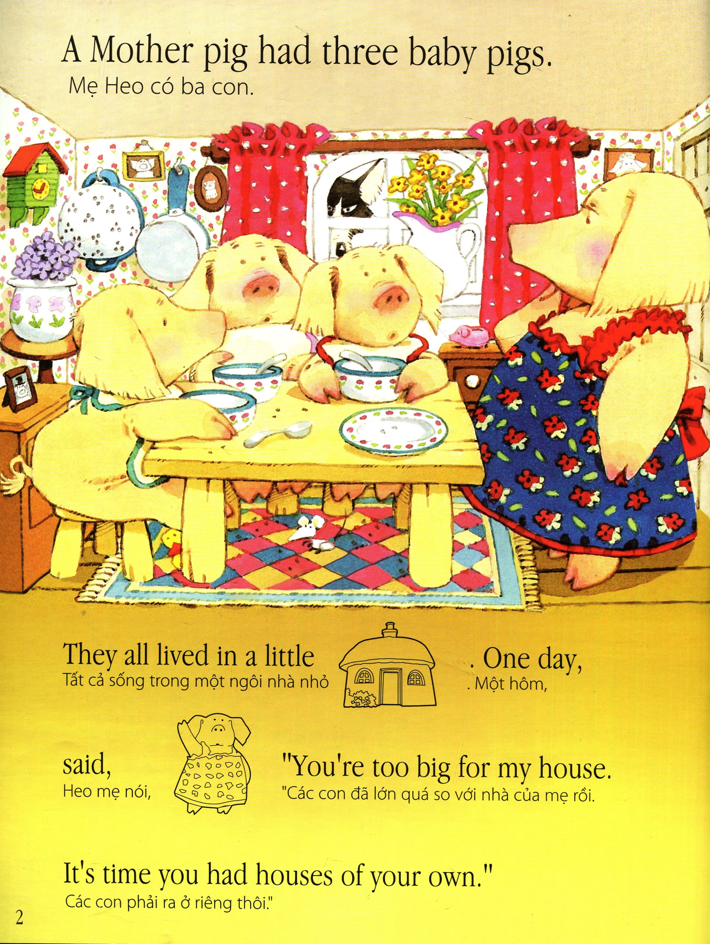 truyện cổ tích nổi tiếng thế giới - ba chú heo con (tái bản 2020) - Ảnh 3