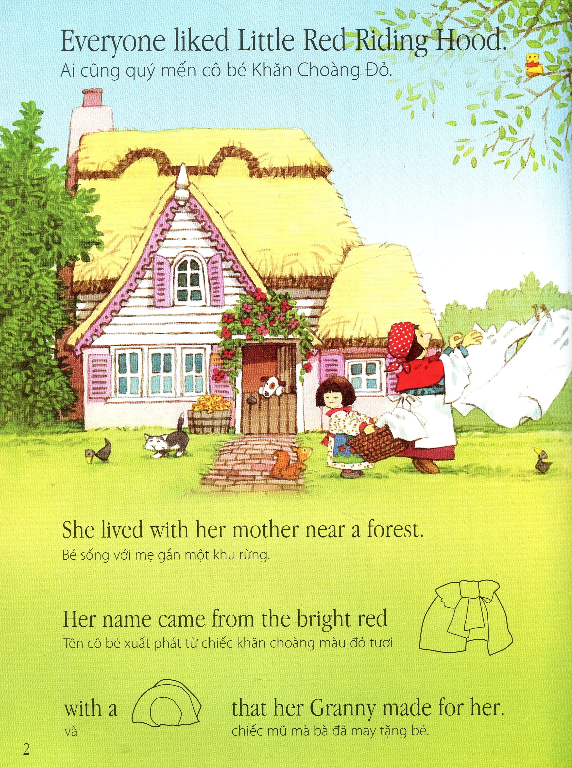 truyện cổ tích nổi tiếng thế giới - cô bé khăn choàng đỏ (tái bản 2020) - Ảnh 3