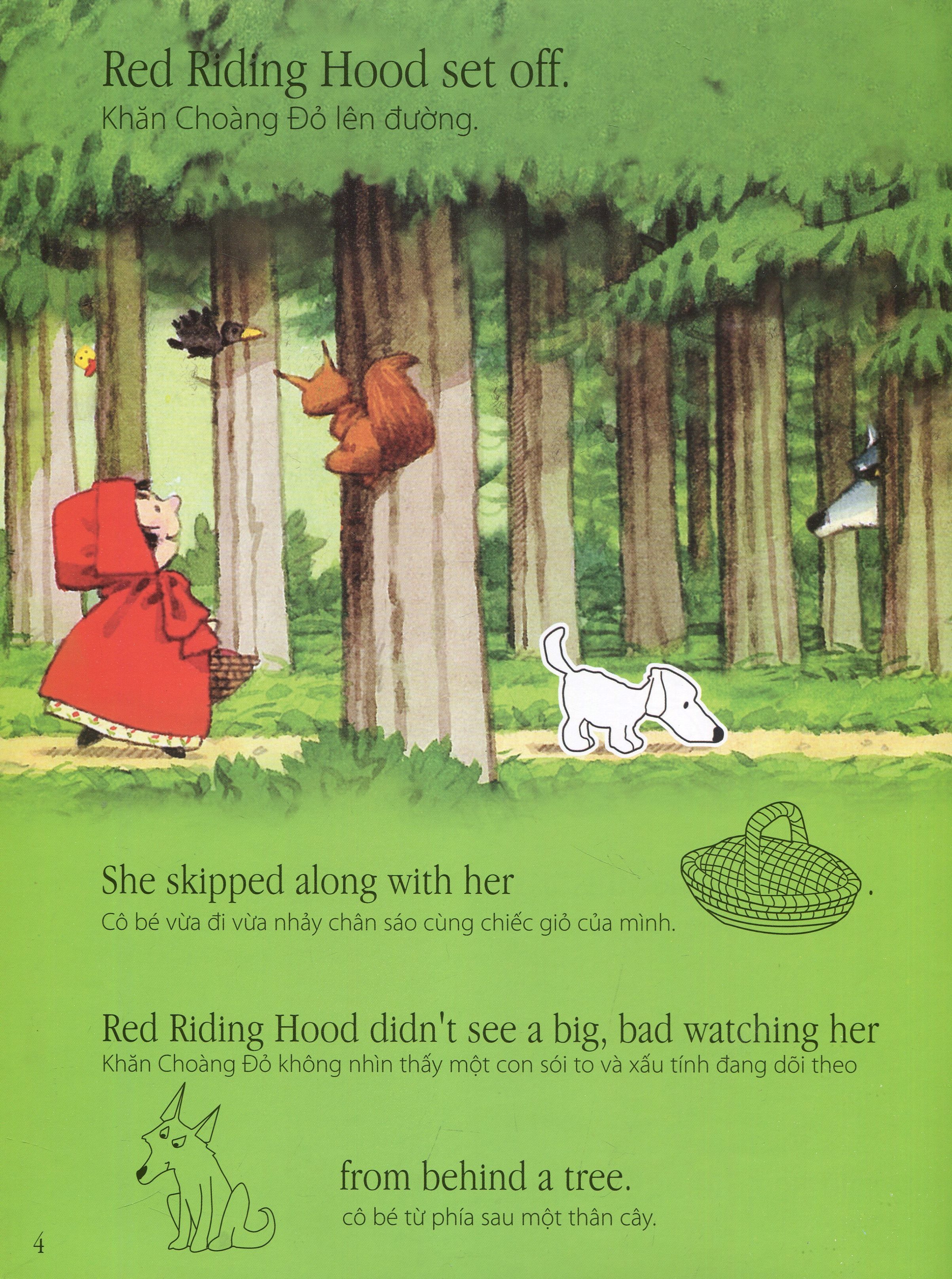 truyện cổ tích nổi tiếng thế giới - cô bé khăn choàng đỏ (tái bản 2020) - Ảnh 5