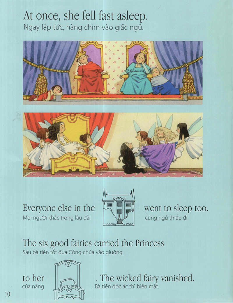 truyện cổ tích nổi tiếng thế giới - người đẹp ngủ trong rừng (tái bản 2020) - Ảnh 11