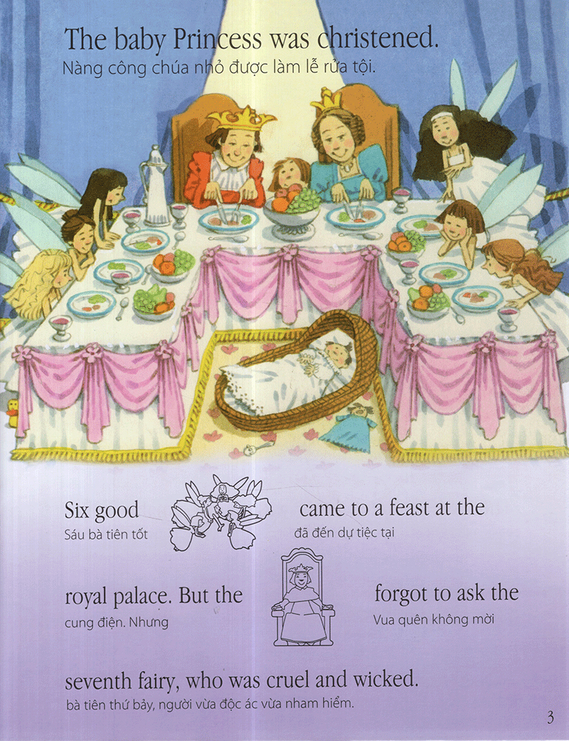 truyện cổ tích nổi tiếng thế giới - người đẹp ngủ trong rừng (tái bản 2020) - Ảnh 4