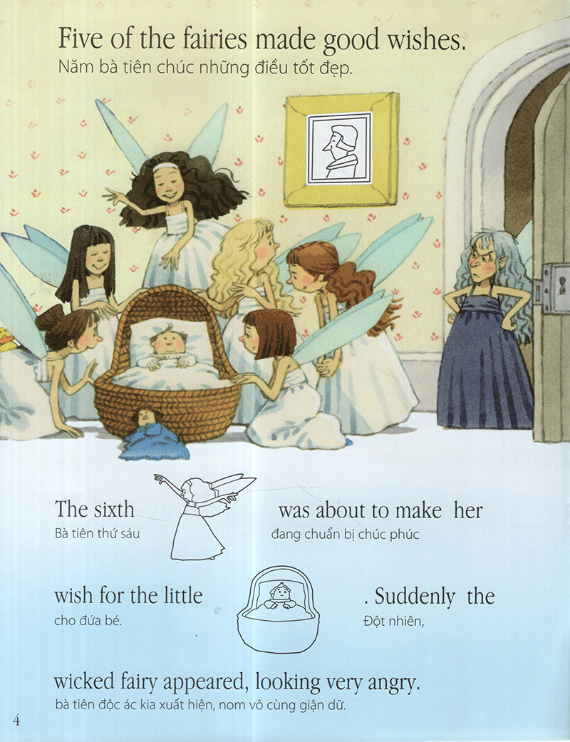 truyện cổ tích nổi tiếng thế giới - người đẹp ngủ trong rừng (tái bản 2020) - Ảnh 5