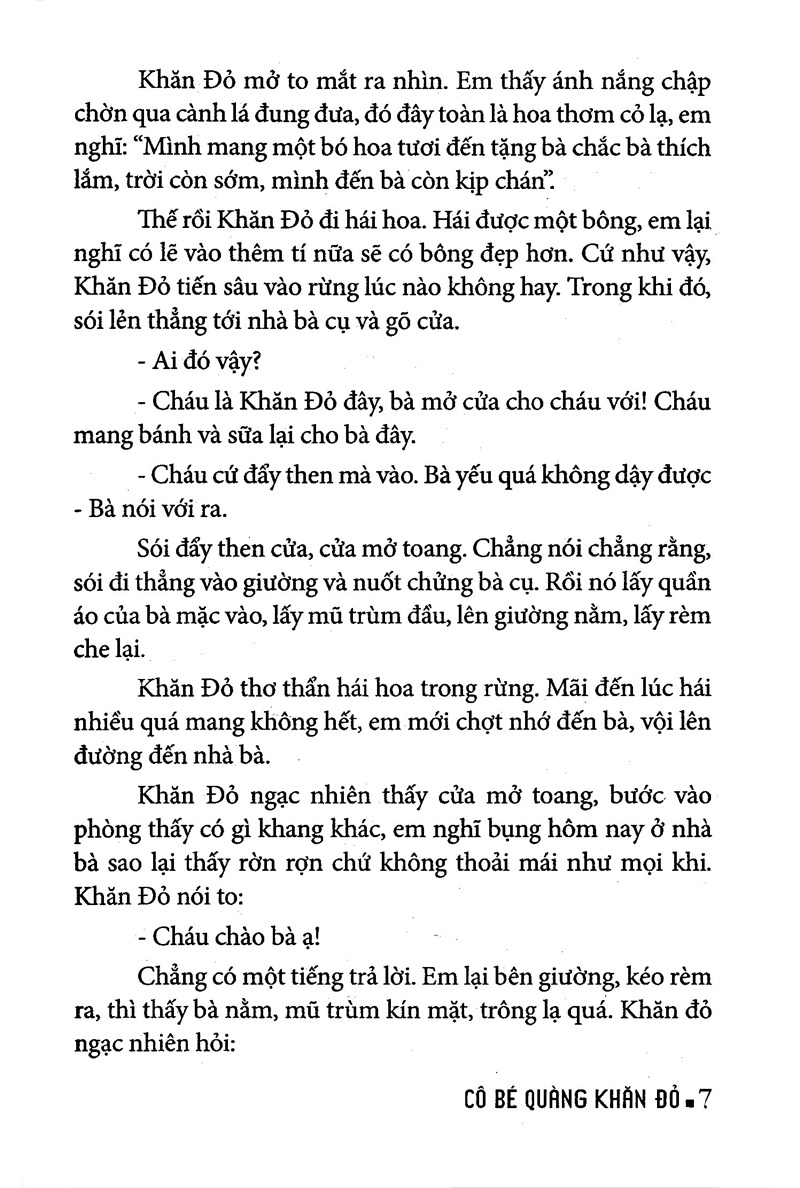 truyện cổ tích thế giới chọn lọc - cô bé quàng khăn đỏ (tái bản 2025) - Ảnh 6