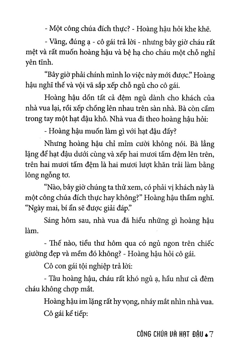 truyện cổ tích thế giới chọn lọc - công chúa và hạt đậu (tái bản 2025) - Ảnh 5