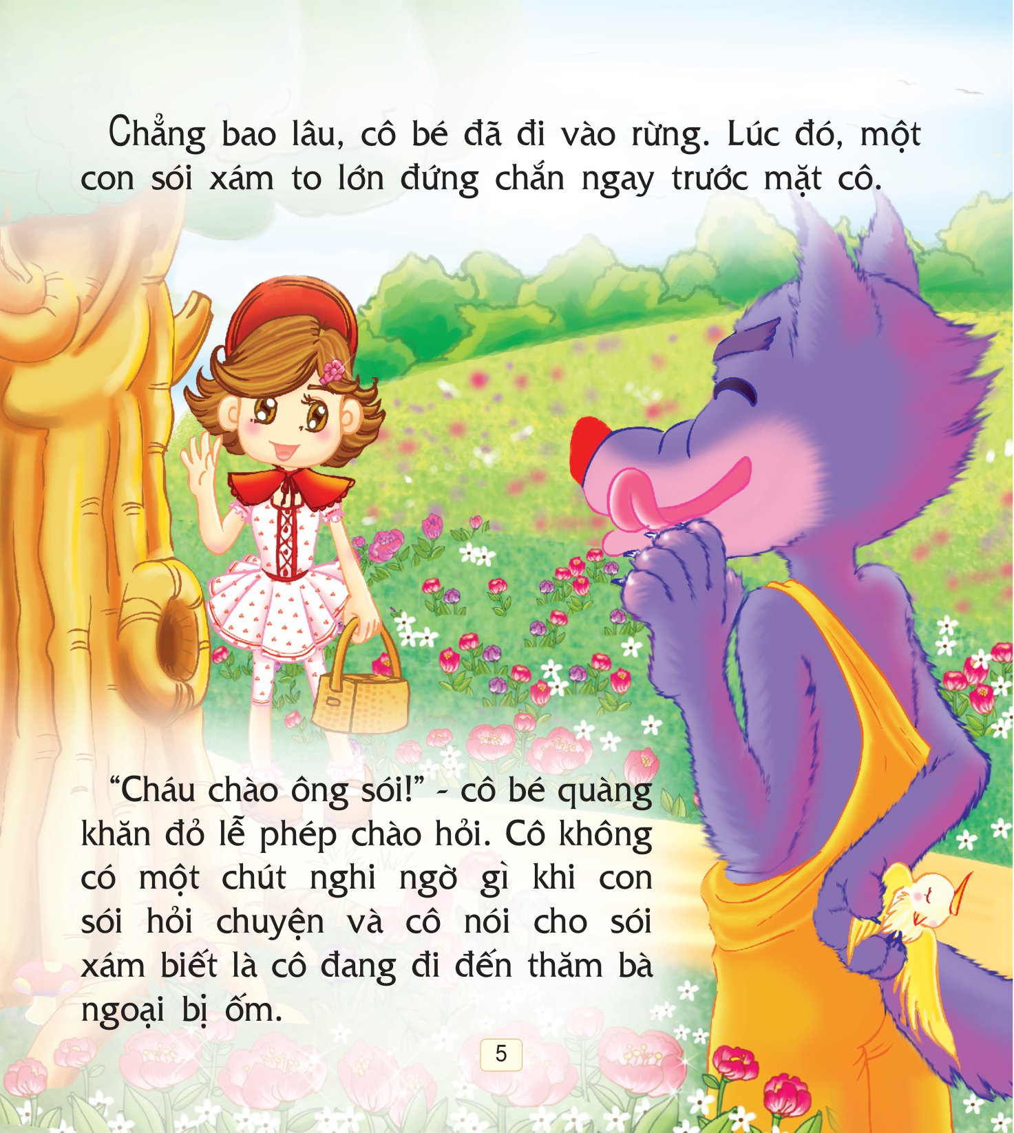 truyện cổ tích thế giới hay nhất - cô bé quàng khăn đỏ (tái bản 2018) - Ảnh 6