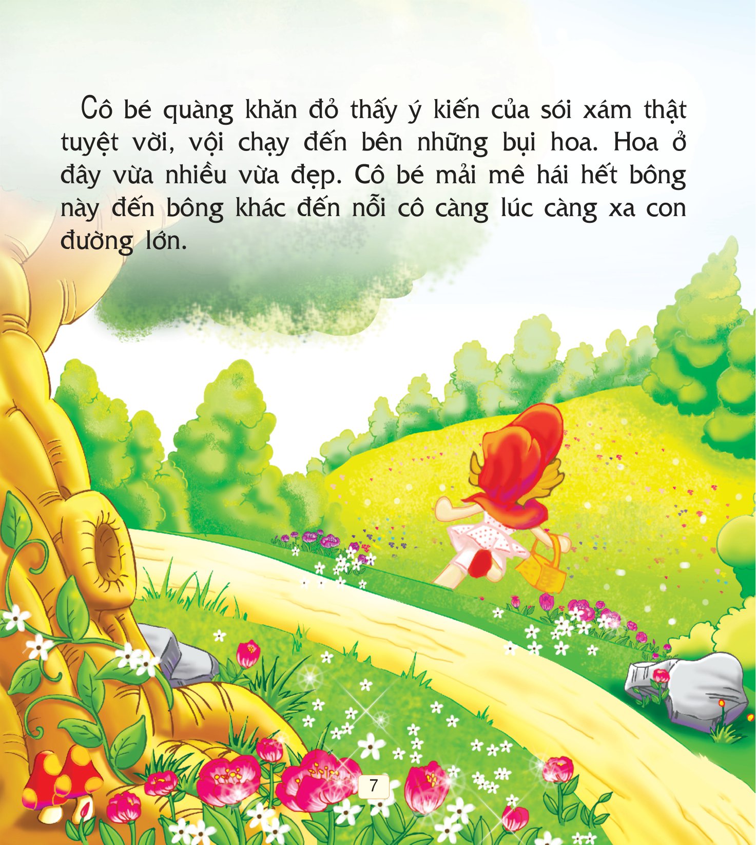 truyện cổ tích thế giới hay nhất - cô bé quàng khăn đỏ (tái bản 2018) - Ảnh 8