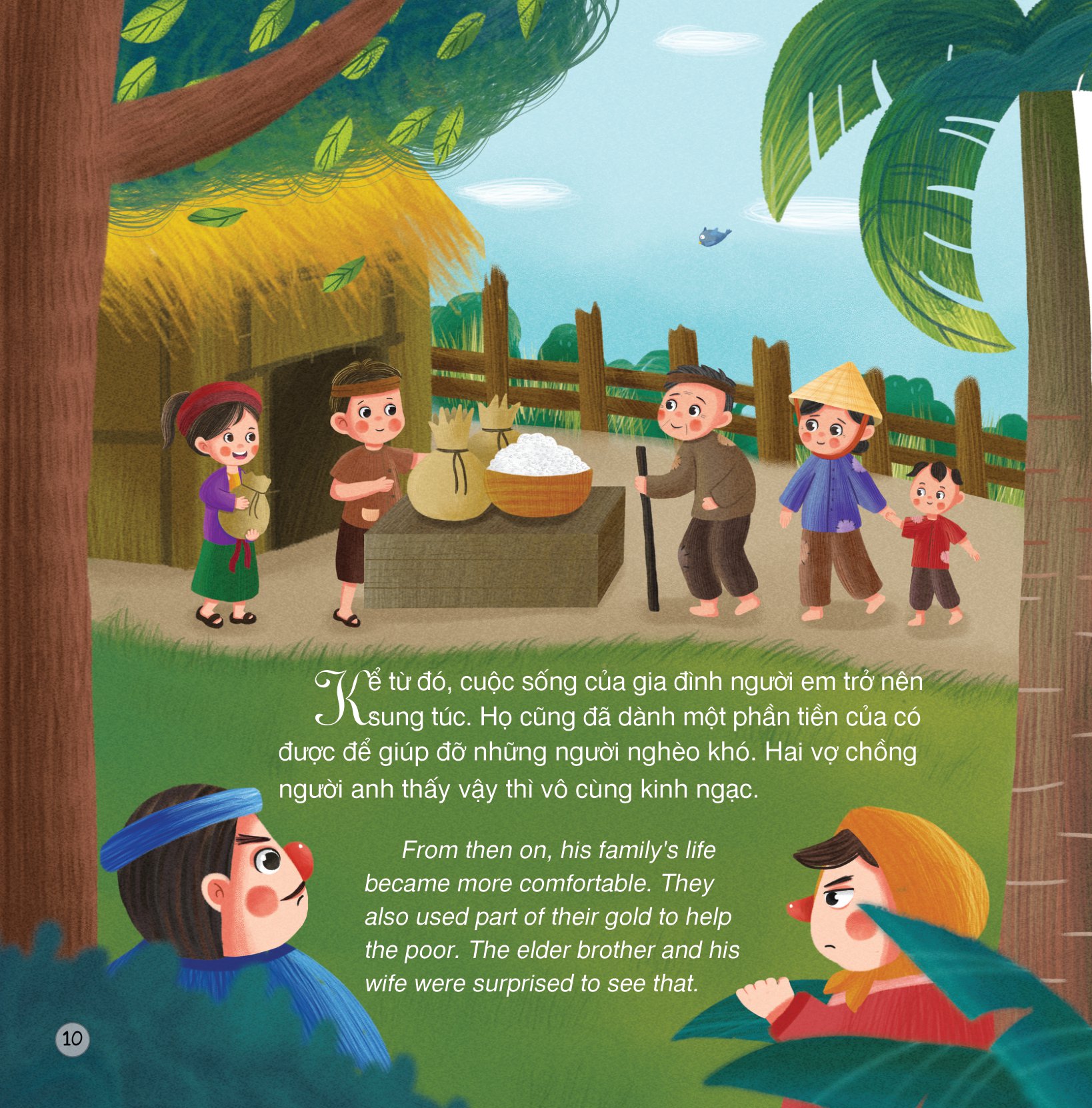 truyện cổ tích việt nam - cây khế (song ngữ việt - anh) - Ảnh 11