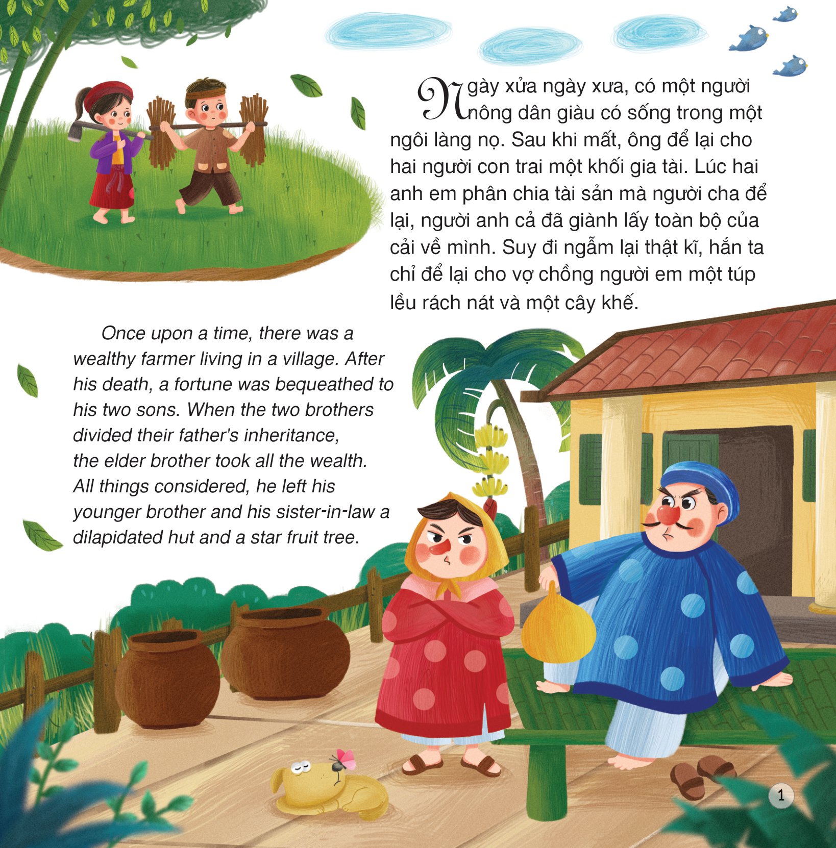 truyện cổ tích việt nam - cây khế (song ngữ việt - anh) - Ảnh 2