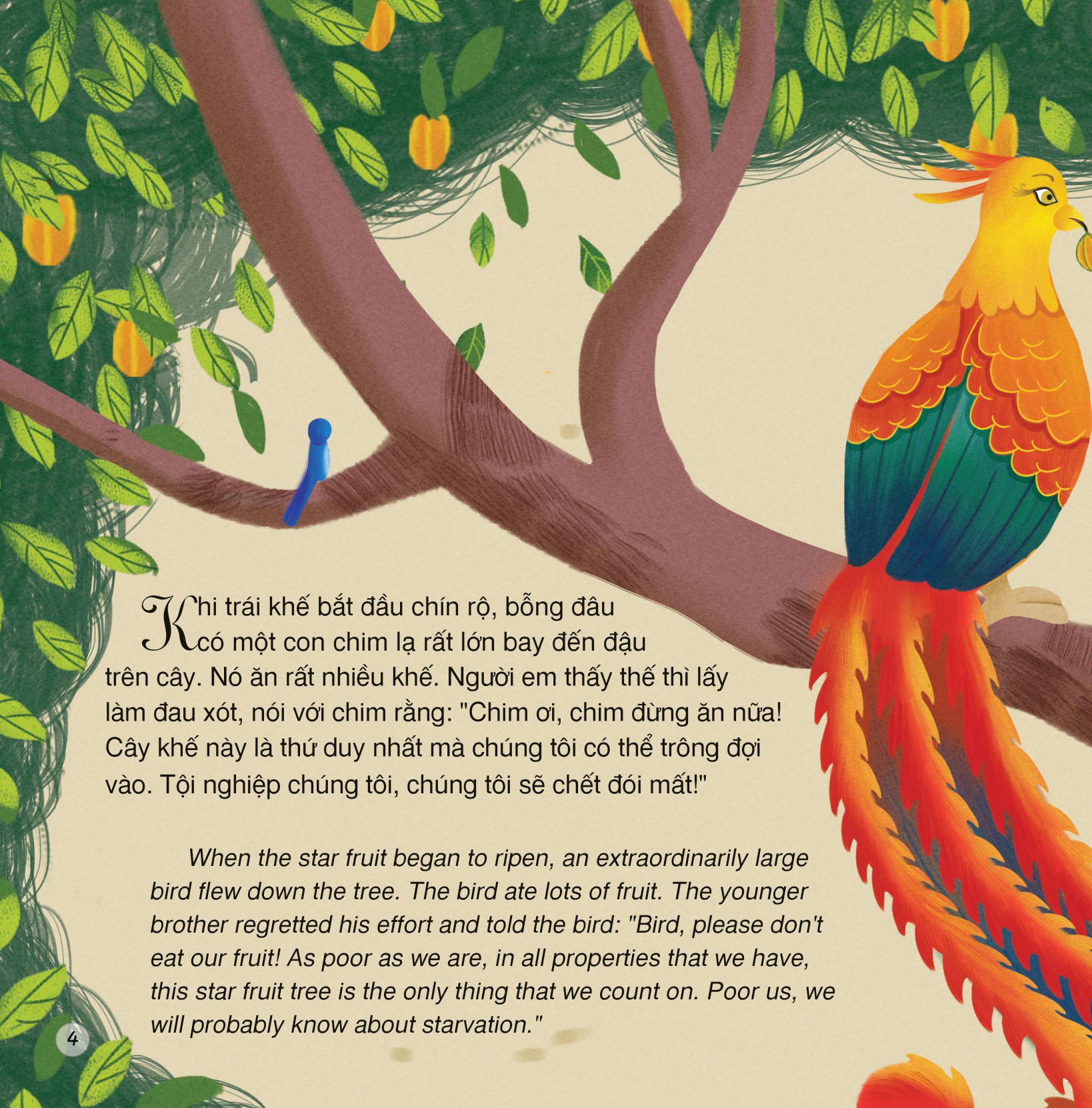 truyện cổ tích việt nam - cây khế (song ngữ việt - anh) - Ảnh 5