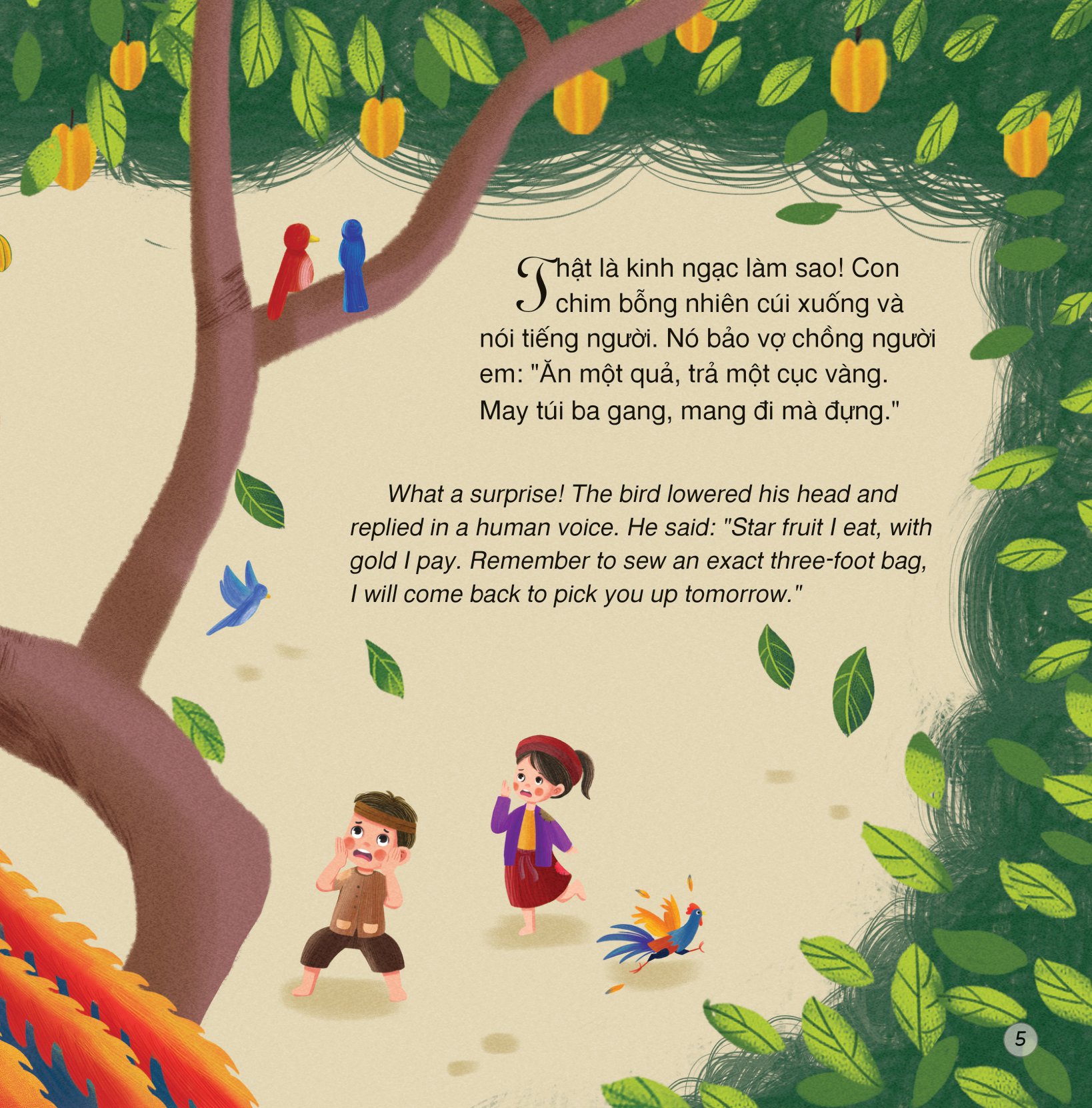 truyện cổ tích việt nam - cây khế (song ngữ việt - anh) - Ảnh 6