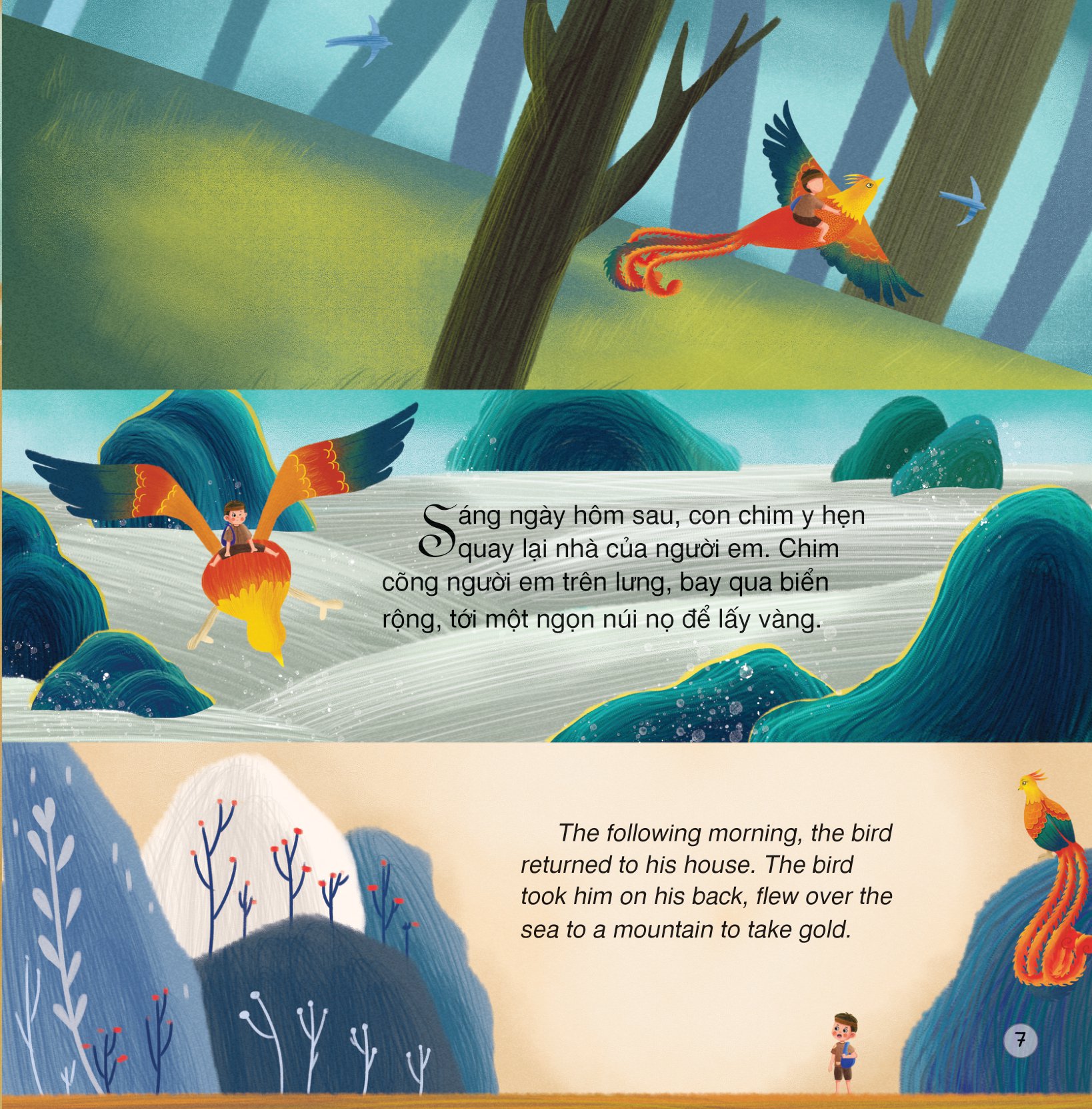 truyện cổ tích việt nam - cây khế (song ngữ việt - anh) - Ảnh 8