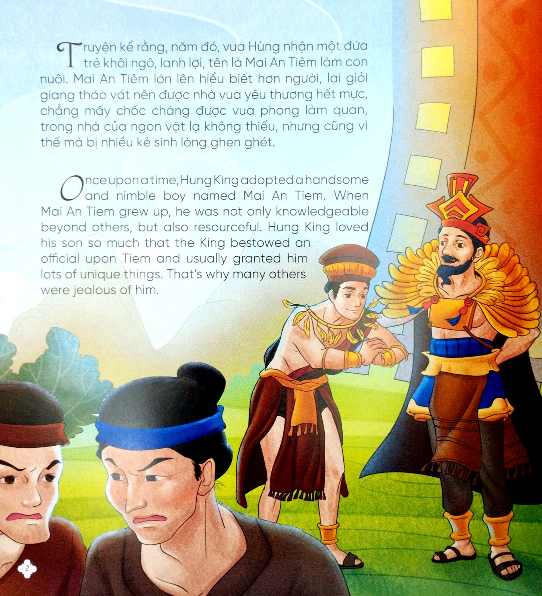 truyện cổ tích việt nam chọn lọc song ngữ việt-anh - xưa ơi là xưa - sự tích cây khế-cây tre trăm đốt-sự tích dưa hấu - Ảnh 3