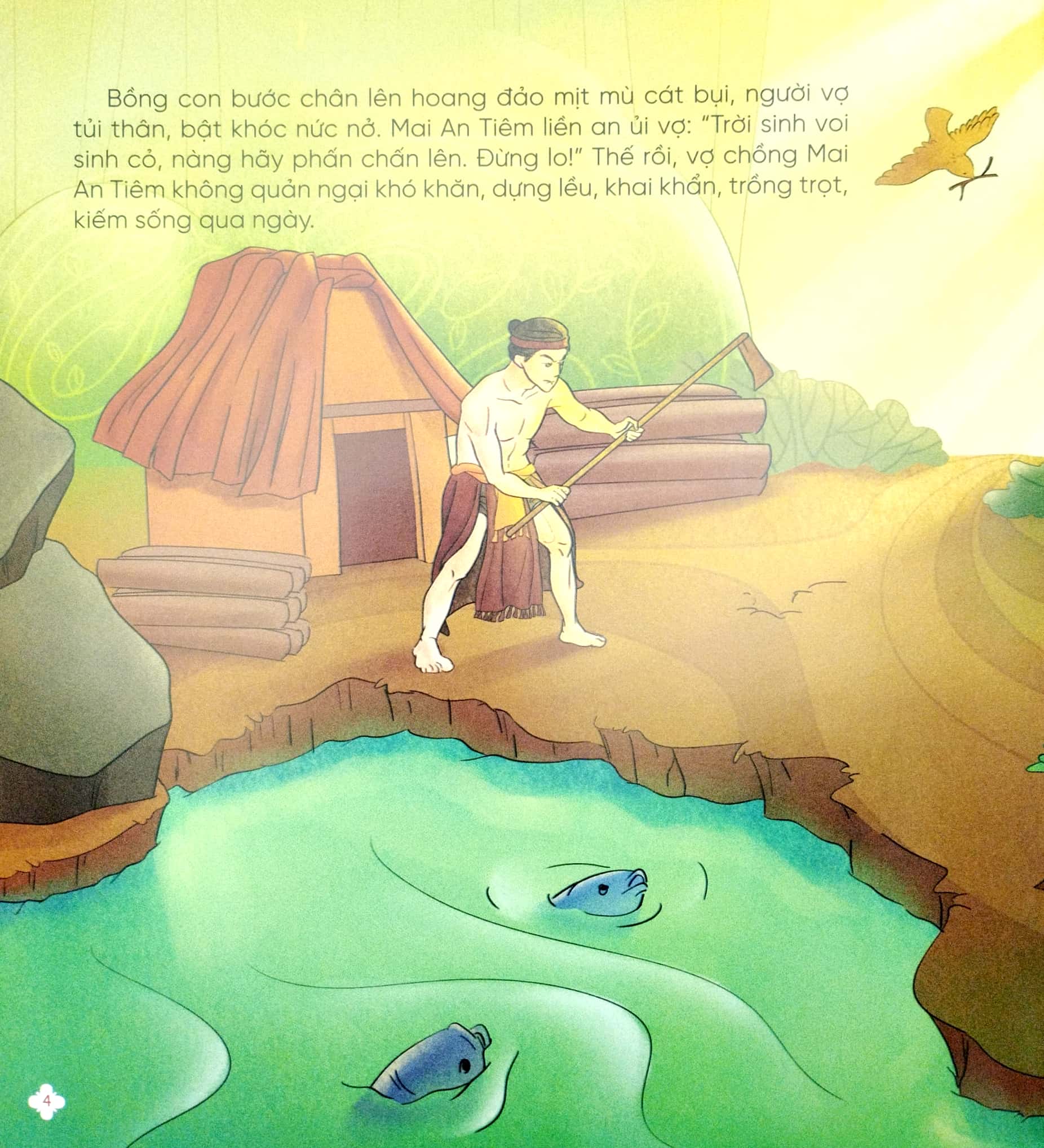 truyện cổ tích việt nam chọn lọc song ngữ việt-anh - xưa ơi là xưa - sự tích cây khế-cây tre trăm đốt-sự tích dưa hấu - Ảnh 5