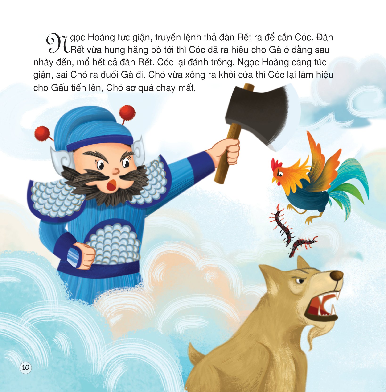 truyện cổ tích việt nam - cóc kiện trời (song ngữ việt - anh) - Ảnh 11