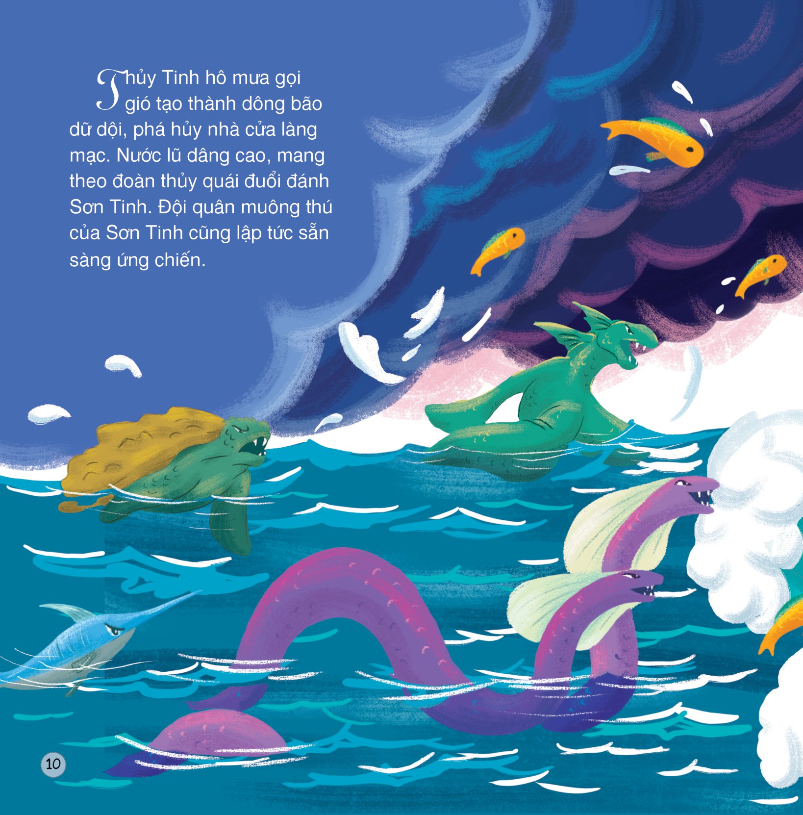 truyện cổ tích việt nam - sơn tinh thủy tinh (song ngữ việt - anh) - Ảnh 11