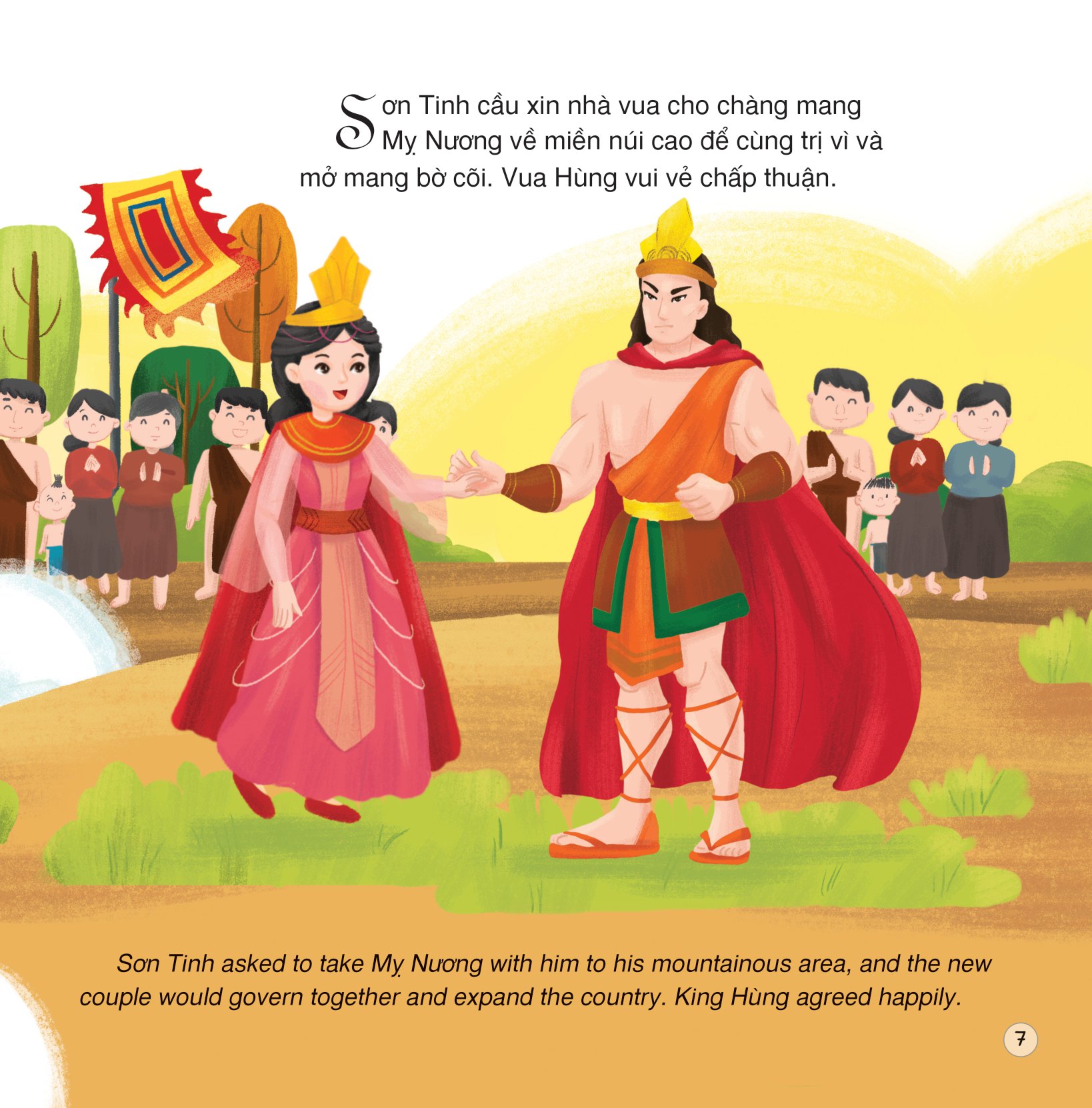 truyện cổ tích việt nam - sơn tinh thủy tinh (song ngữ việt - anh) - Ảnh 8