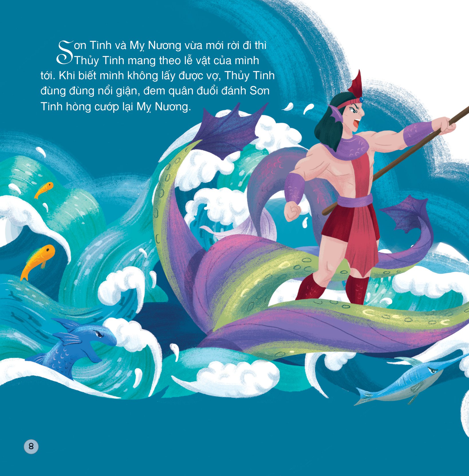 truyện cổ tích việt nam - sơn tinh thủy tinh (song ngữ việt - anh) - Ảnh 9