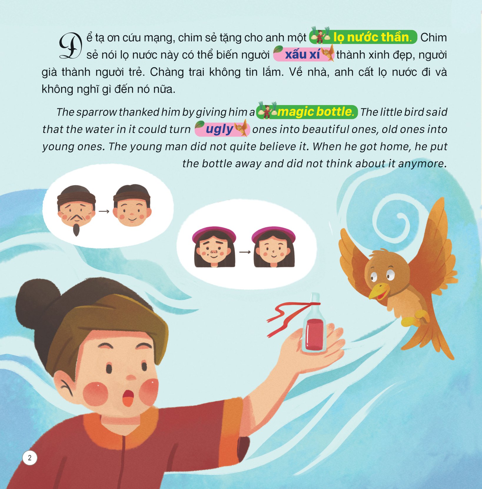 truyện cổ tích việt nam (song ngữ việt-anh) - ai mua hành tôi - Ảnh 3