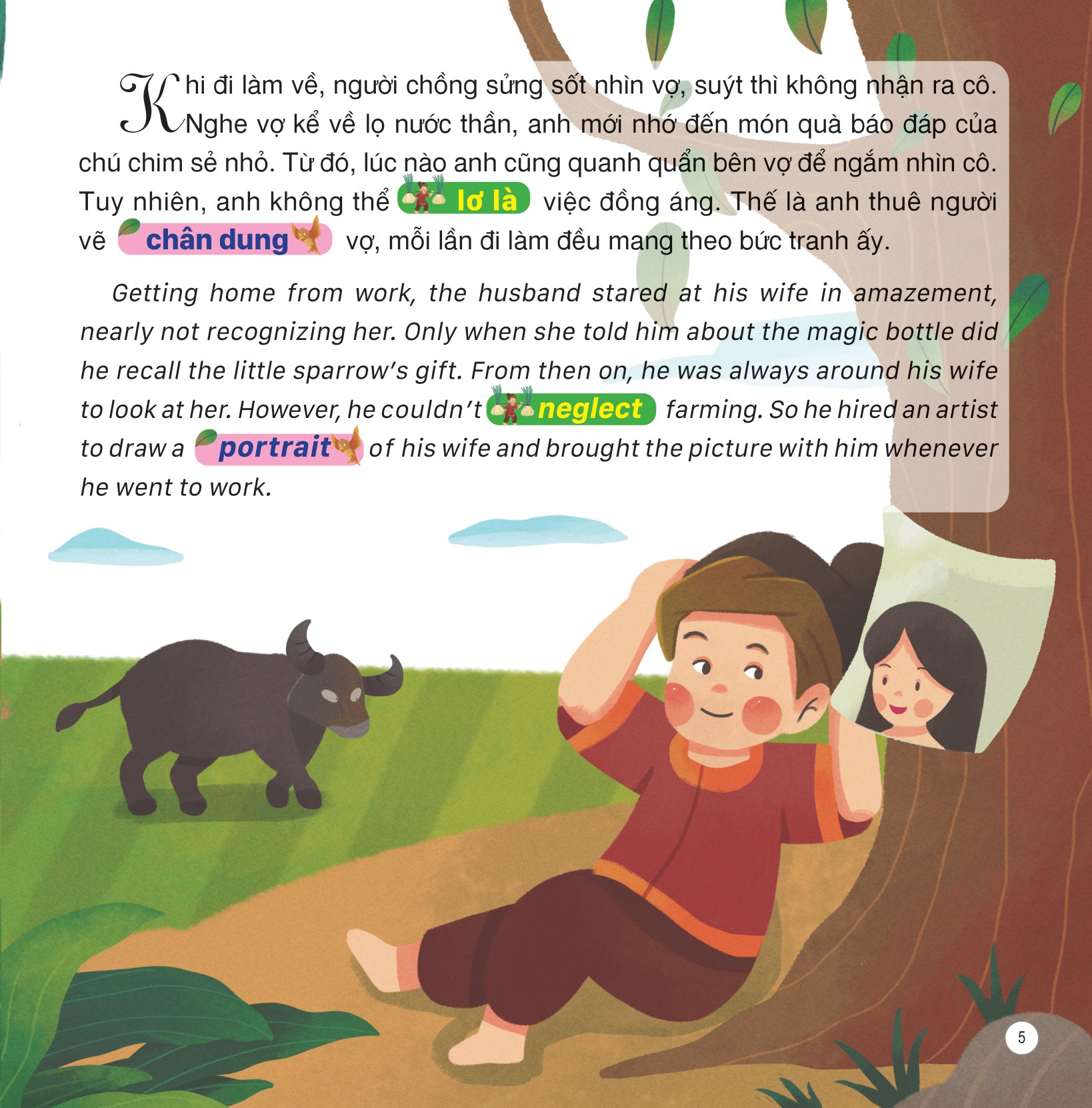 truyện cổ tích việt nam (song ngữ việt-anh) - ai mua hành tôi - Ảnh 6