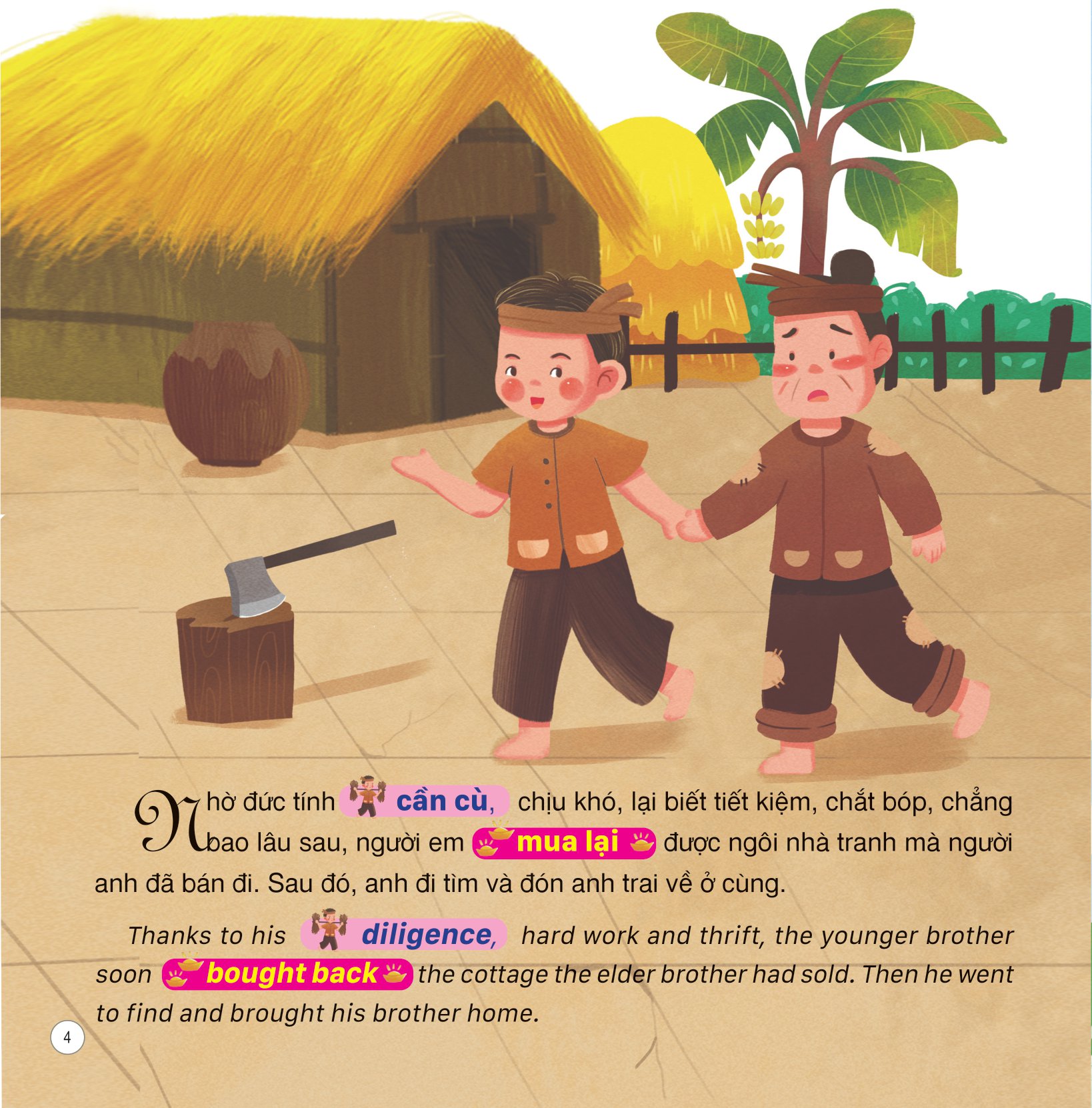 truyện cổ tích việt nam (song ngữ việt-anh) - bảy điều ước - Ảnh 5