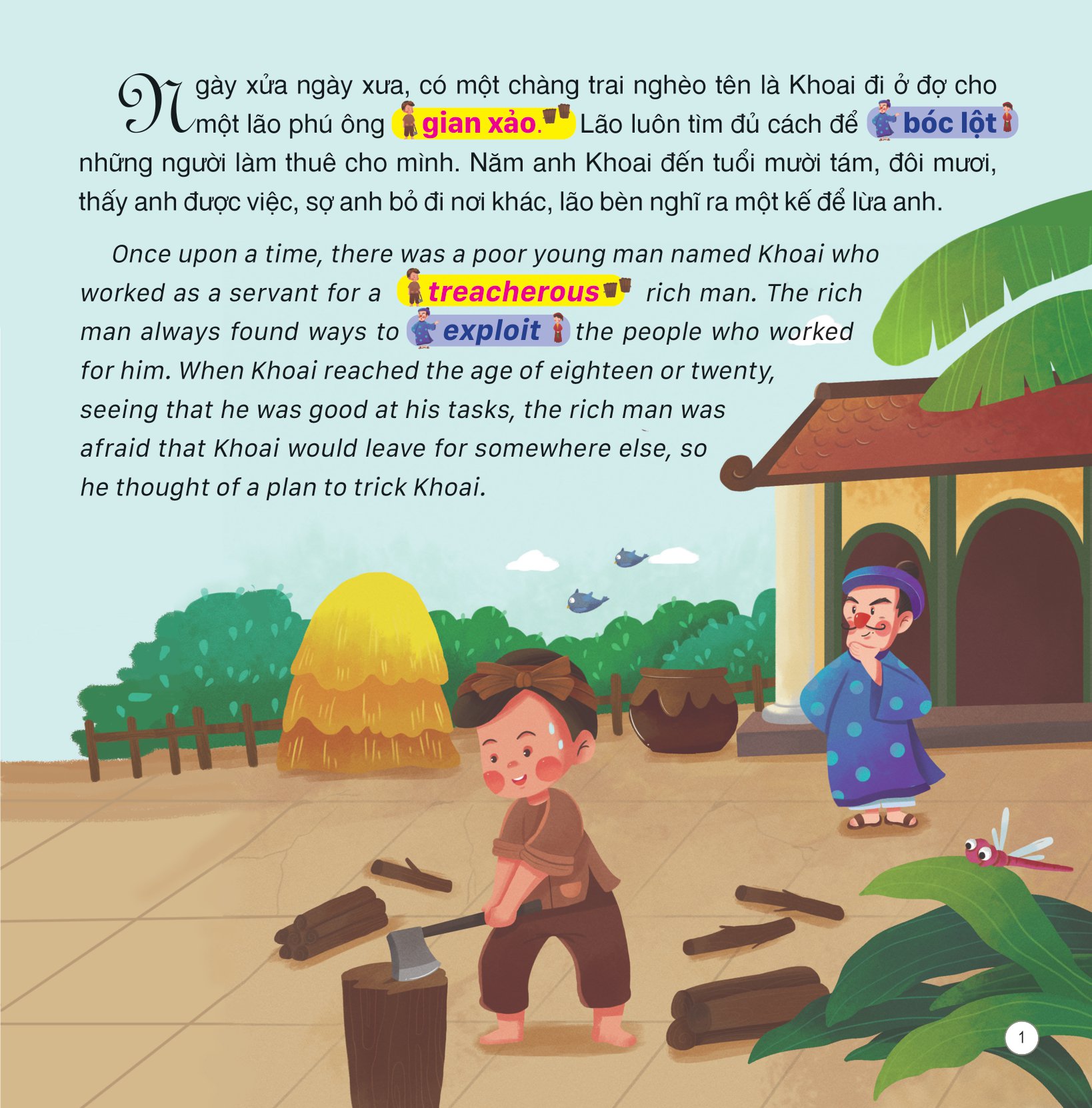 truyện cổ tích việt nam (song ngữ việt-anh) - cây tre trăm đốt - Ảnh 2