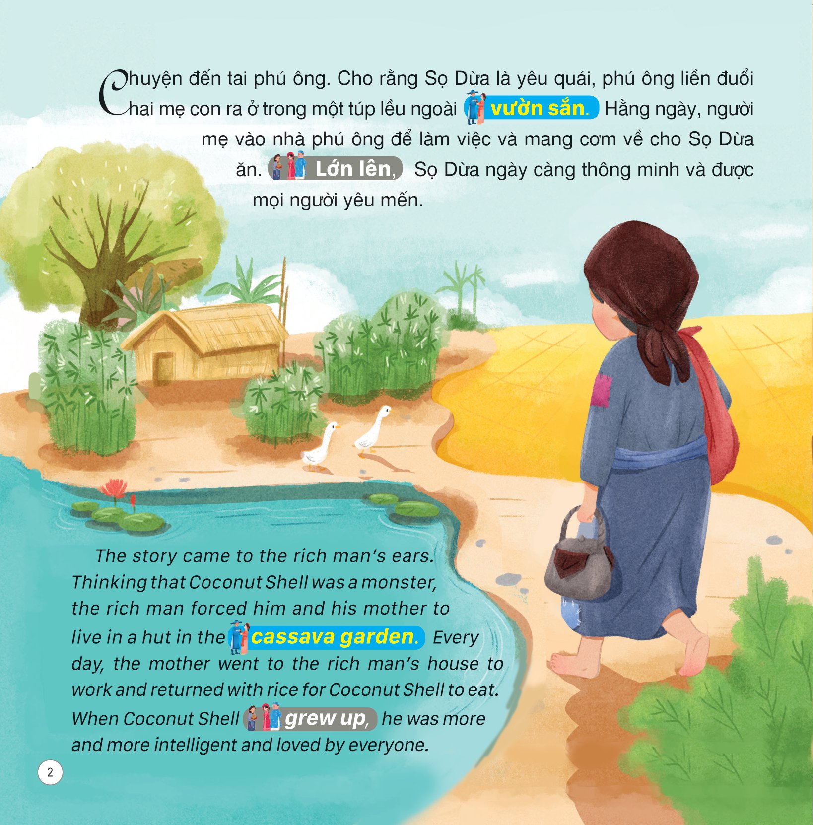 truyện cổ tích việt nam (song ngữ việt-anh) - sọ dừa - Ảnh 3