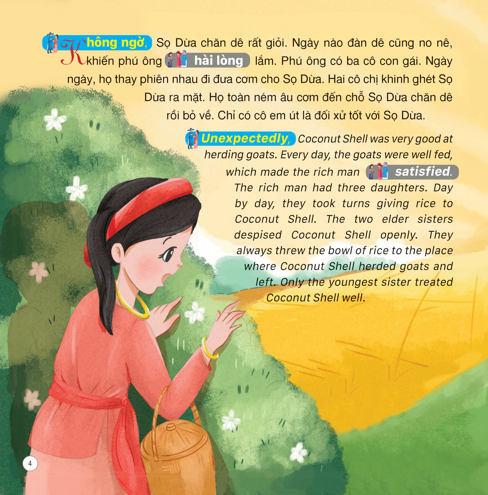 truyện cổ tích việt nam (song ngữ việt-anh) - sọ dừa - Ảnh 5