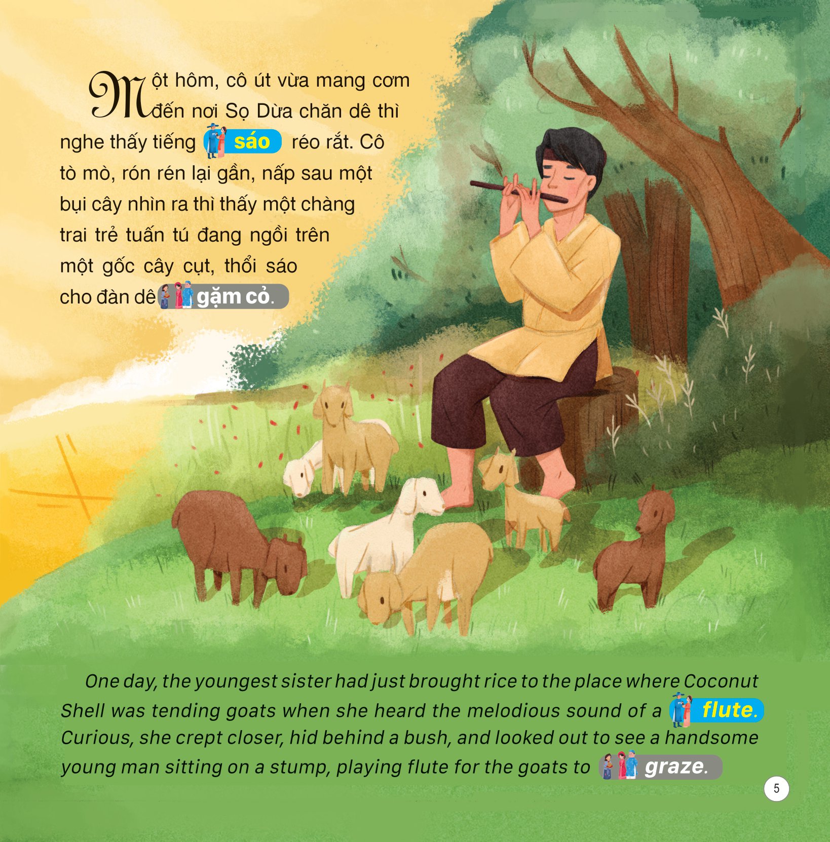 truyện cổ tích việt nam (song ngữ việt-anh) - sọ dừa - Ảnh 6