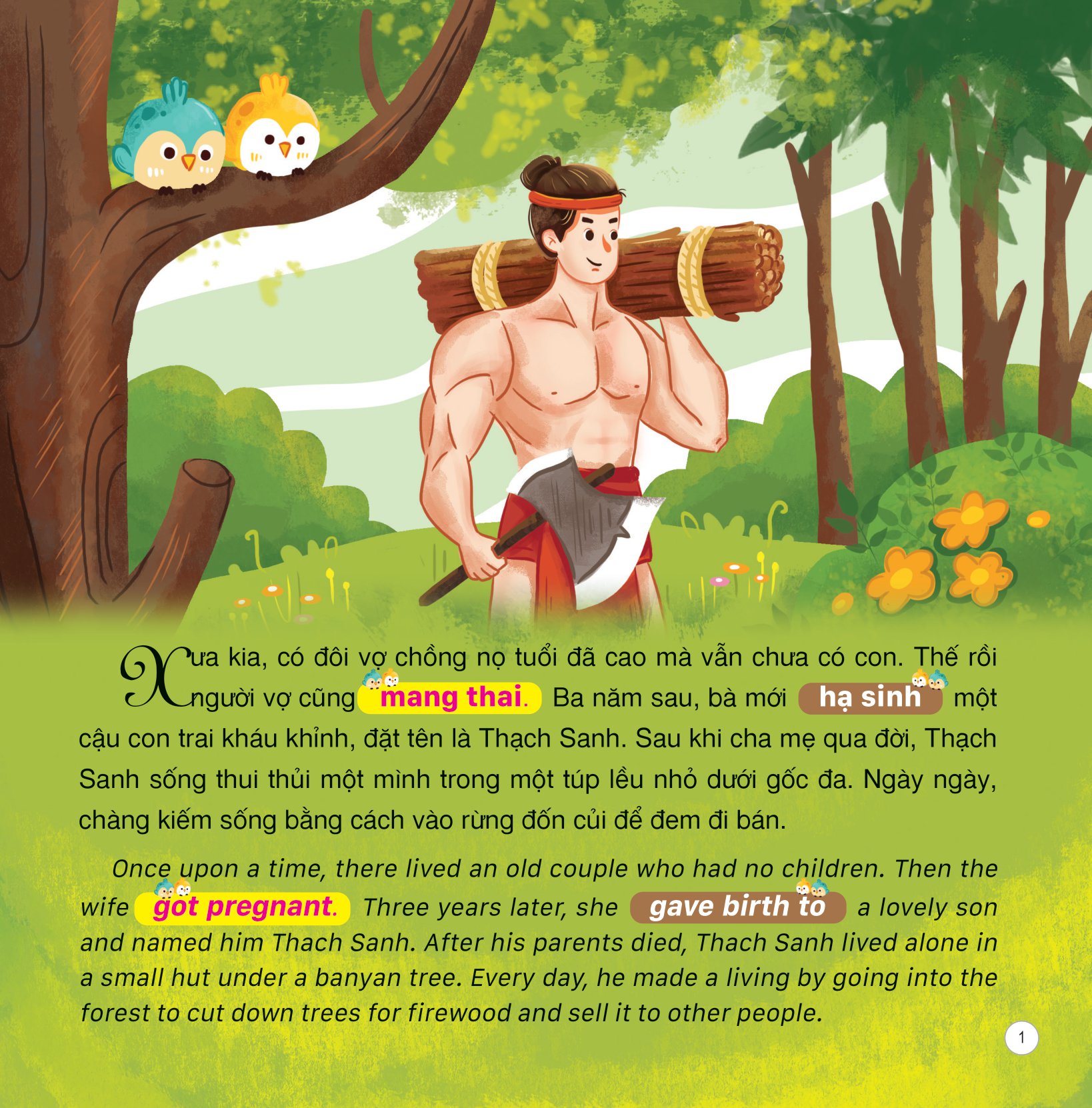 truyện cổ tích việt nam (song ngữ việt-anh) - thạch sanh - Ảnh 2