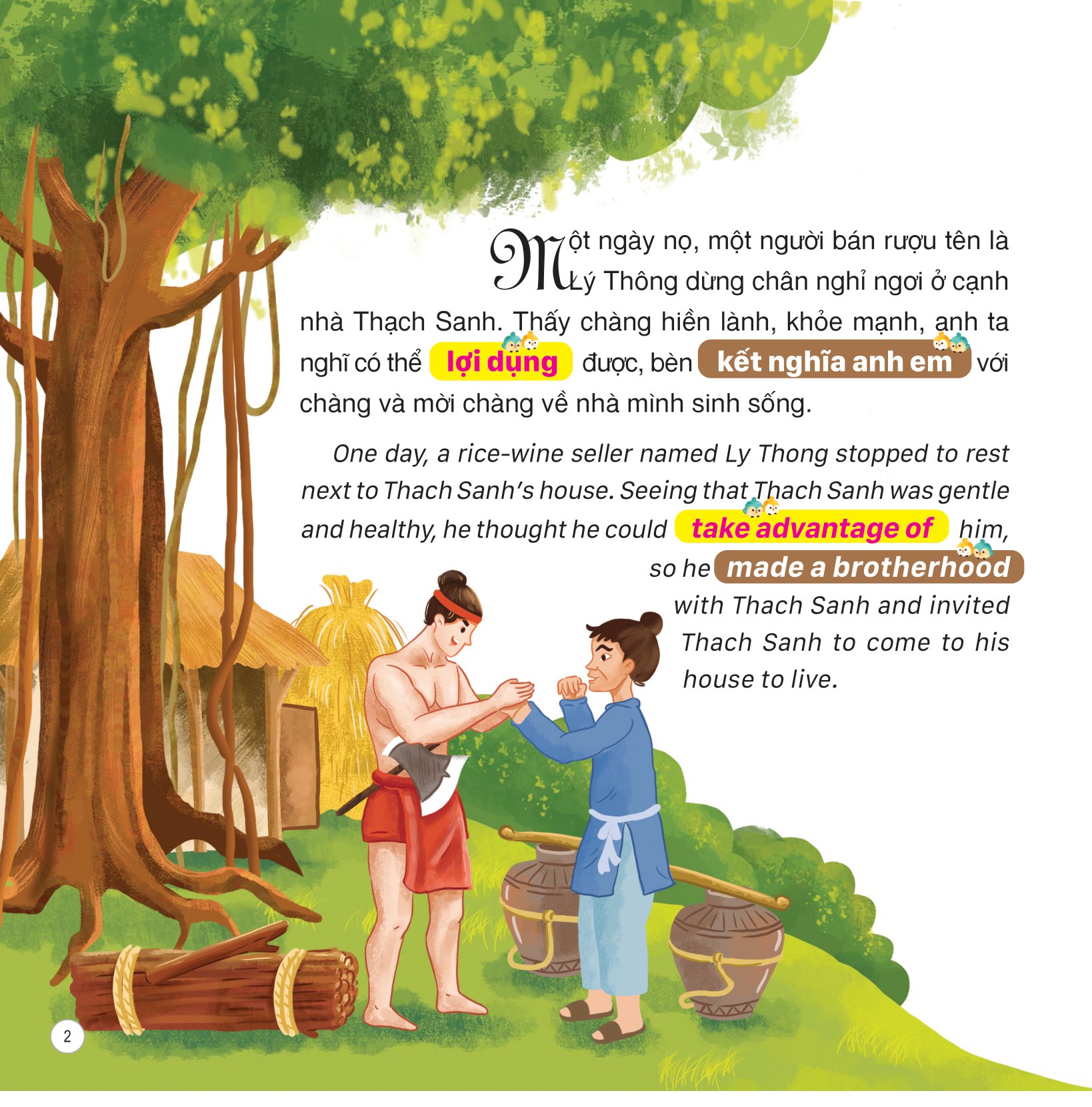 truyện cổ tích việt nam (song ngữ việt-anh) - thạch sanh - Ảnh 3