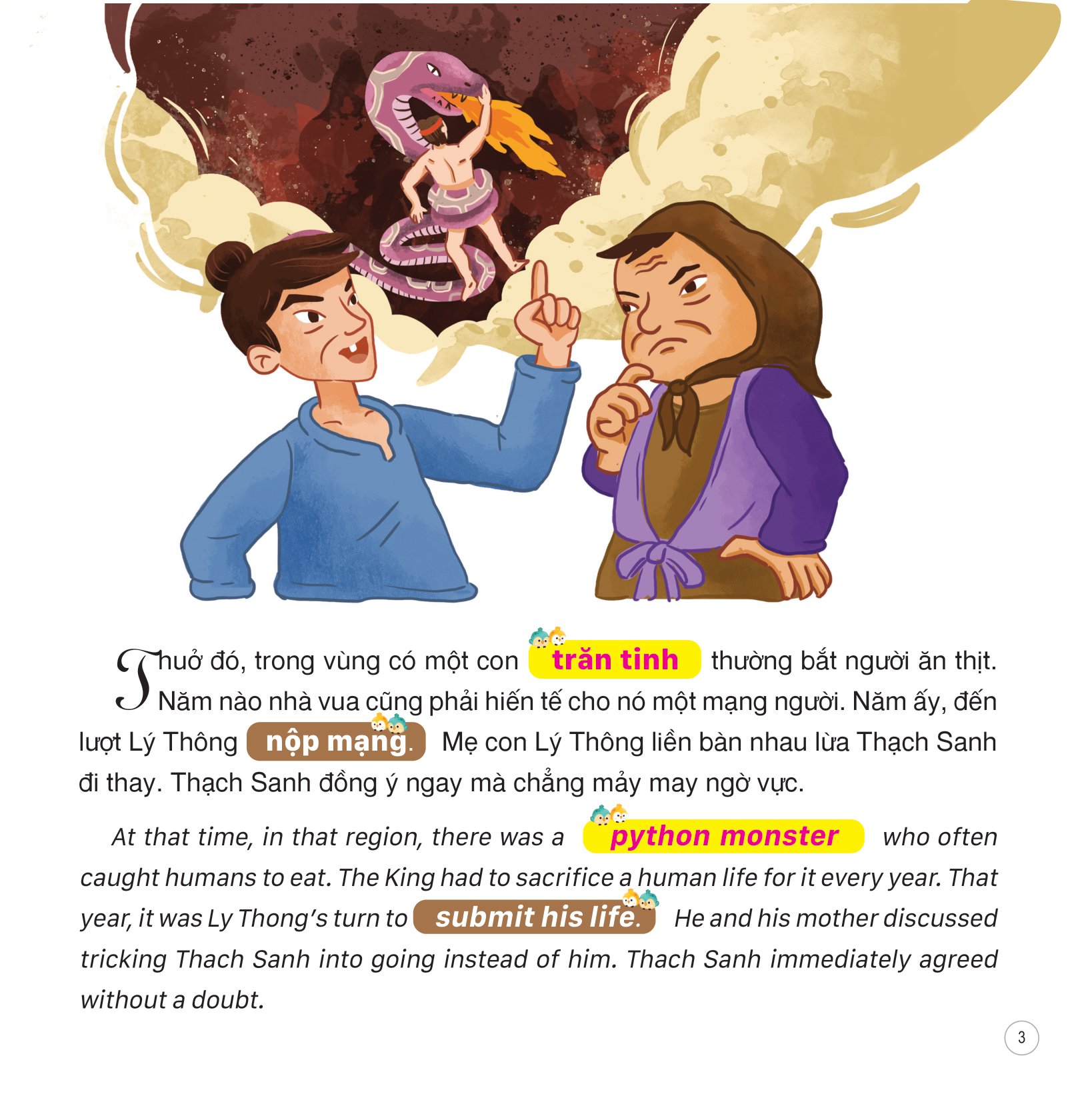 truyện cổ tích việt nam (song ngữ việt-anh) - thạch sanh - Ảnh 4