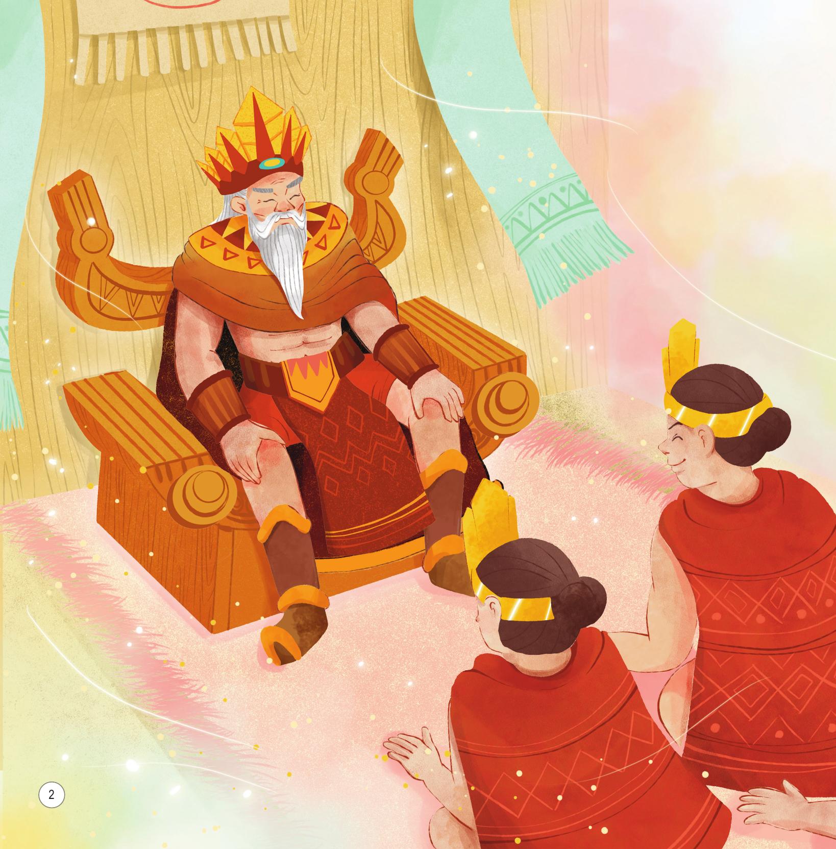 truyện cổ tích việt nam - sự tích bánh chưng, bánh giầy - song ngữ việt-anh - Ảnh 3