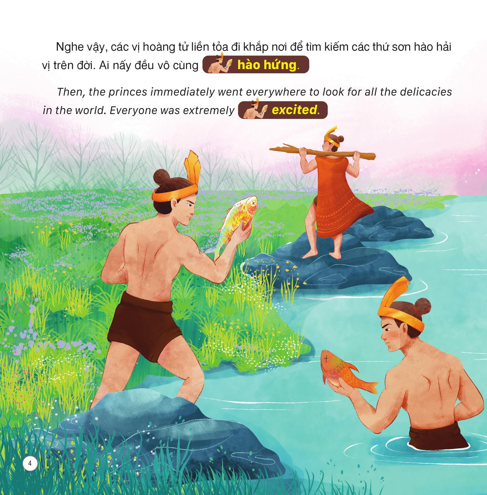 truyện cổ tích việt nam - sự tích bánh chưng, bánh giầy - song ngữ việt-anh - Ảnh 5