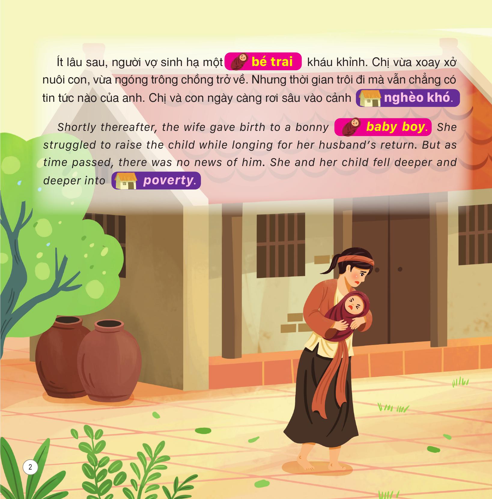 Truyện Cổ Tích Việt Nam - Sự Tích Bông Sen - Song Ngữ Việt-Anh - Ảnh 4