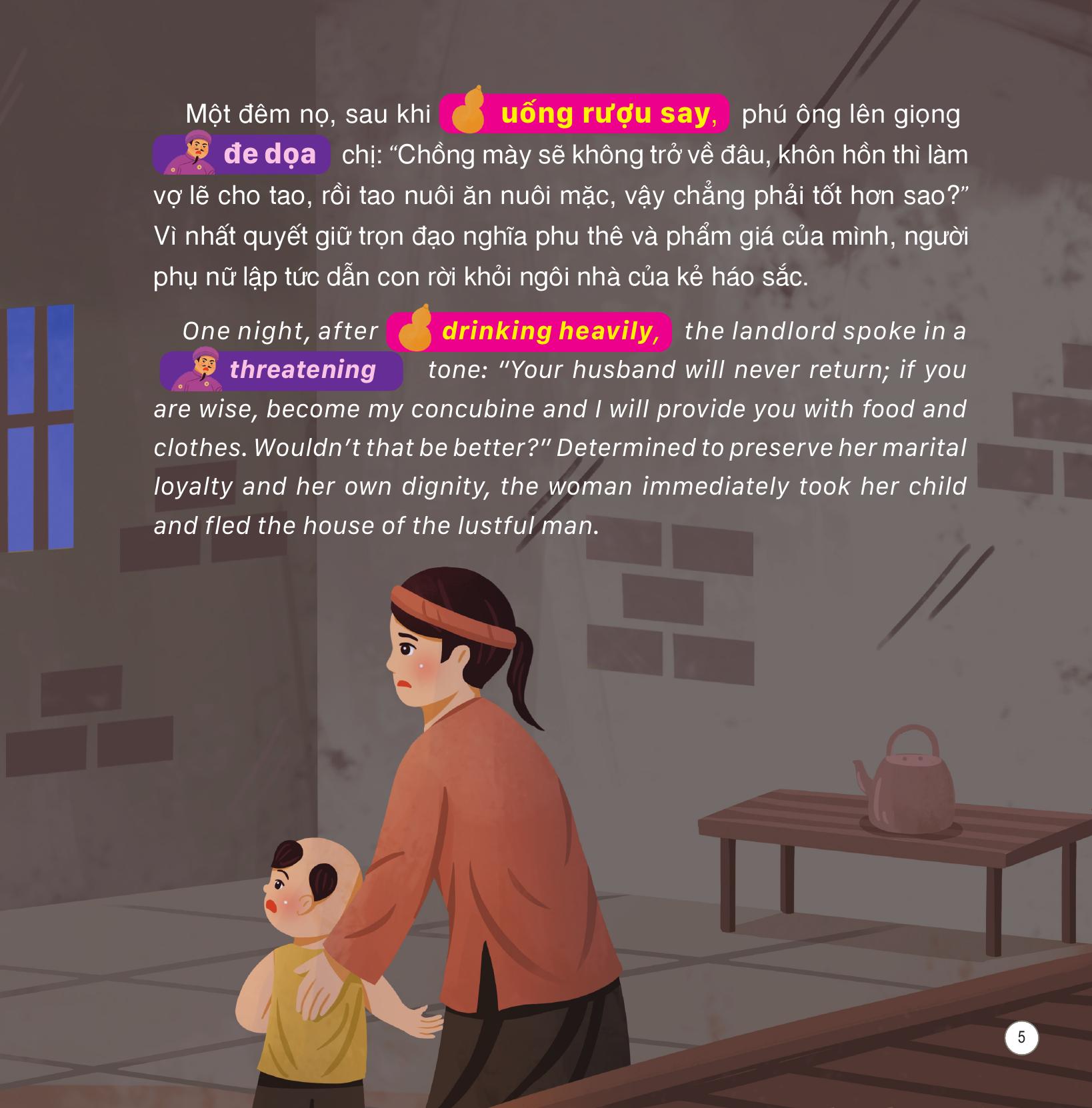 Truyện Cổ Tích Việt Nam - Sự Tích Bông Sen - Song Ngữ Việt-Anh - Ảnh 7